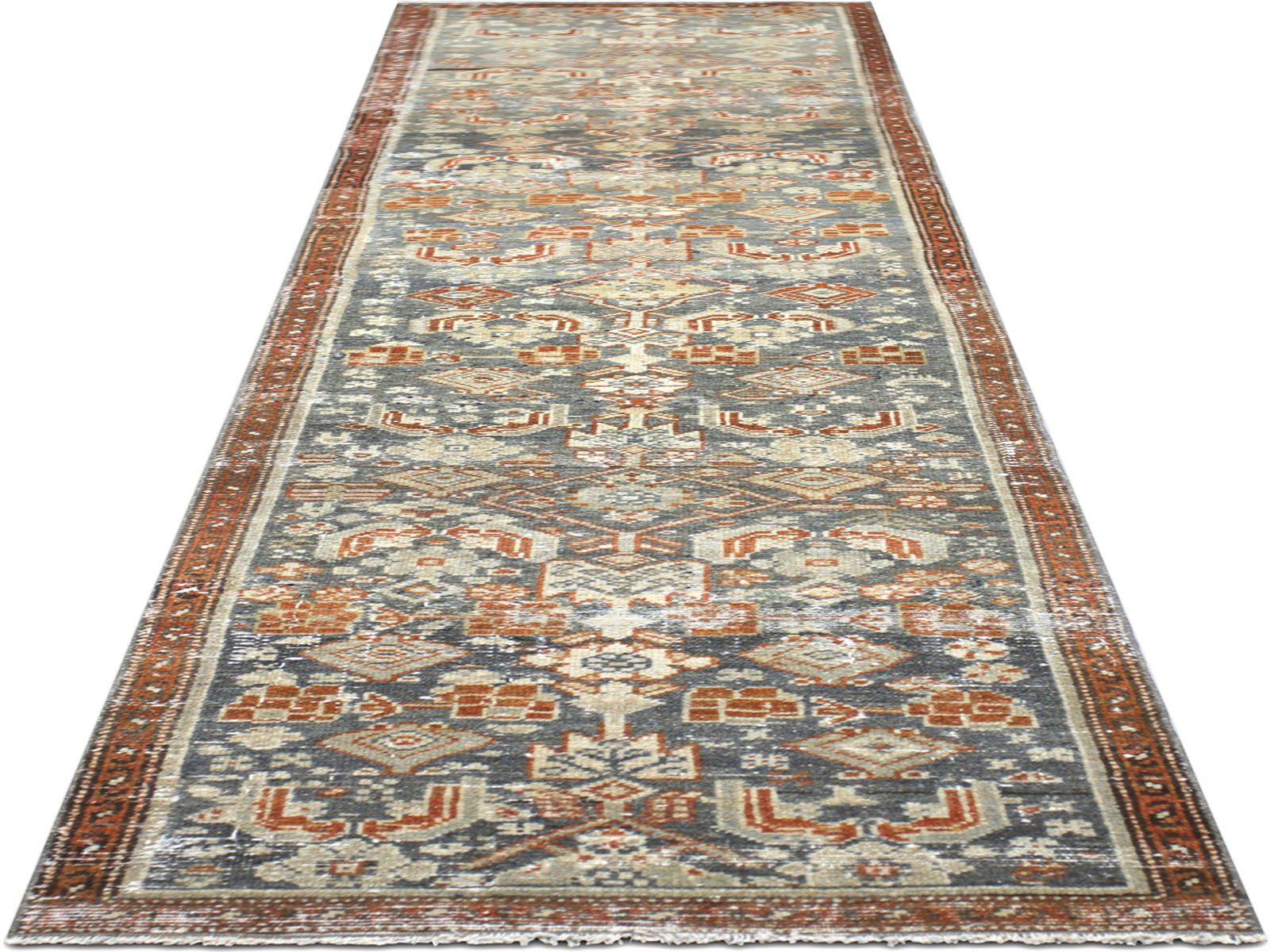 Semi Antique Persian Melayer Runner - 2'4" x 10'2"