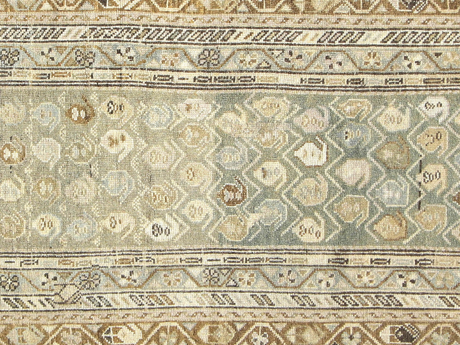 Semi Antique Persian Melayer Runner - 3'2" x 13'3"
