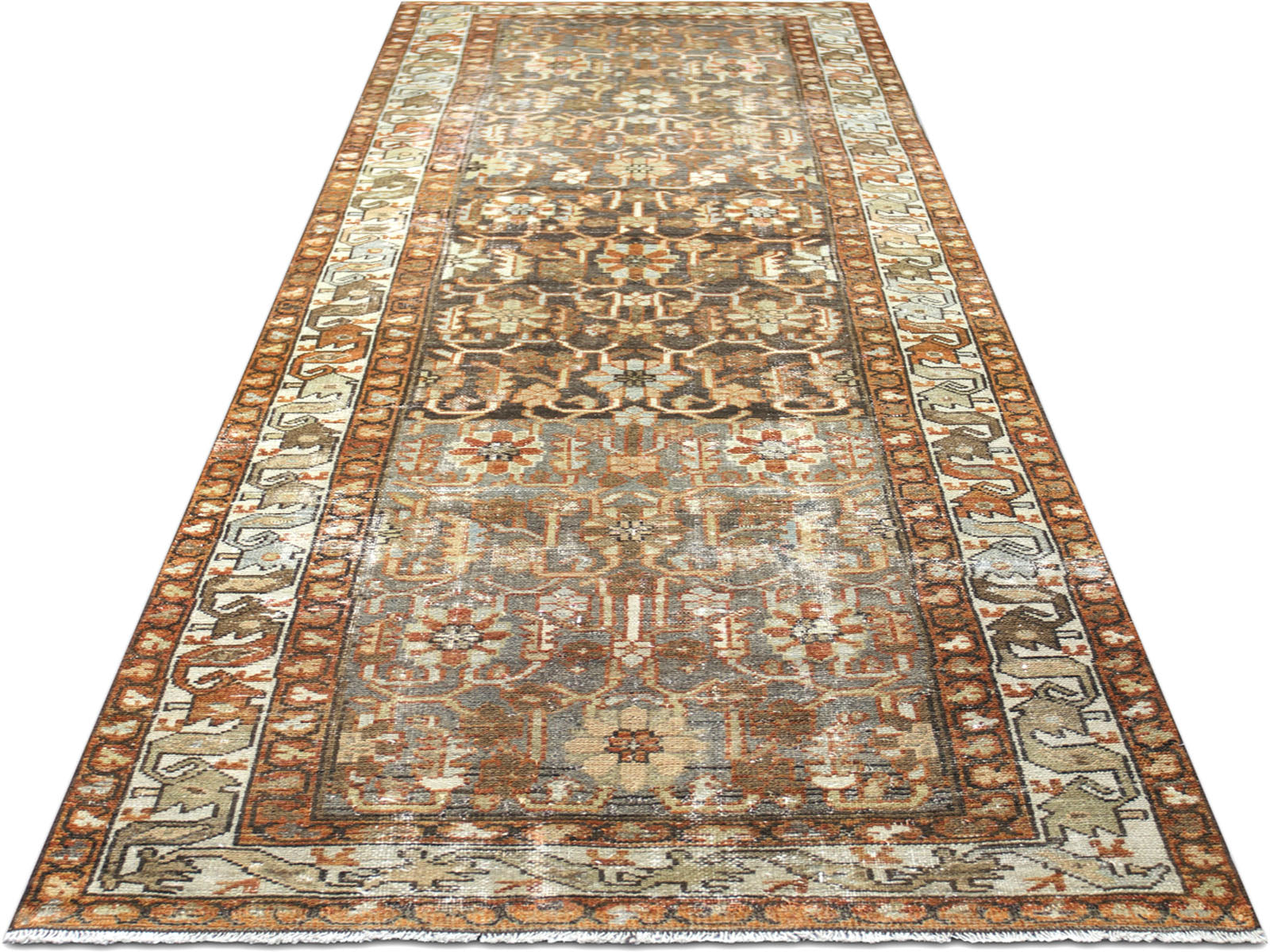 Antique Persian Melayer Runner - 3' x 9'10"