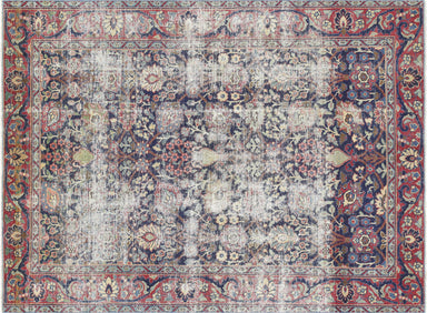 Antique Persian Tabriz Rug - 4'5" x 5'10"