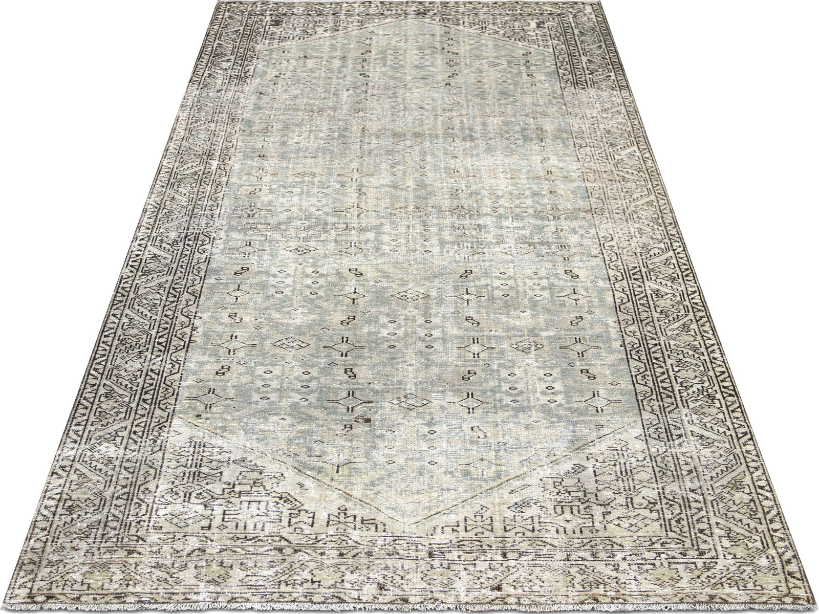 Semi Antique Persian Melayer Rug - 4'9" x 11'2"