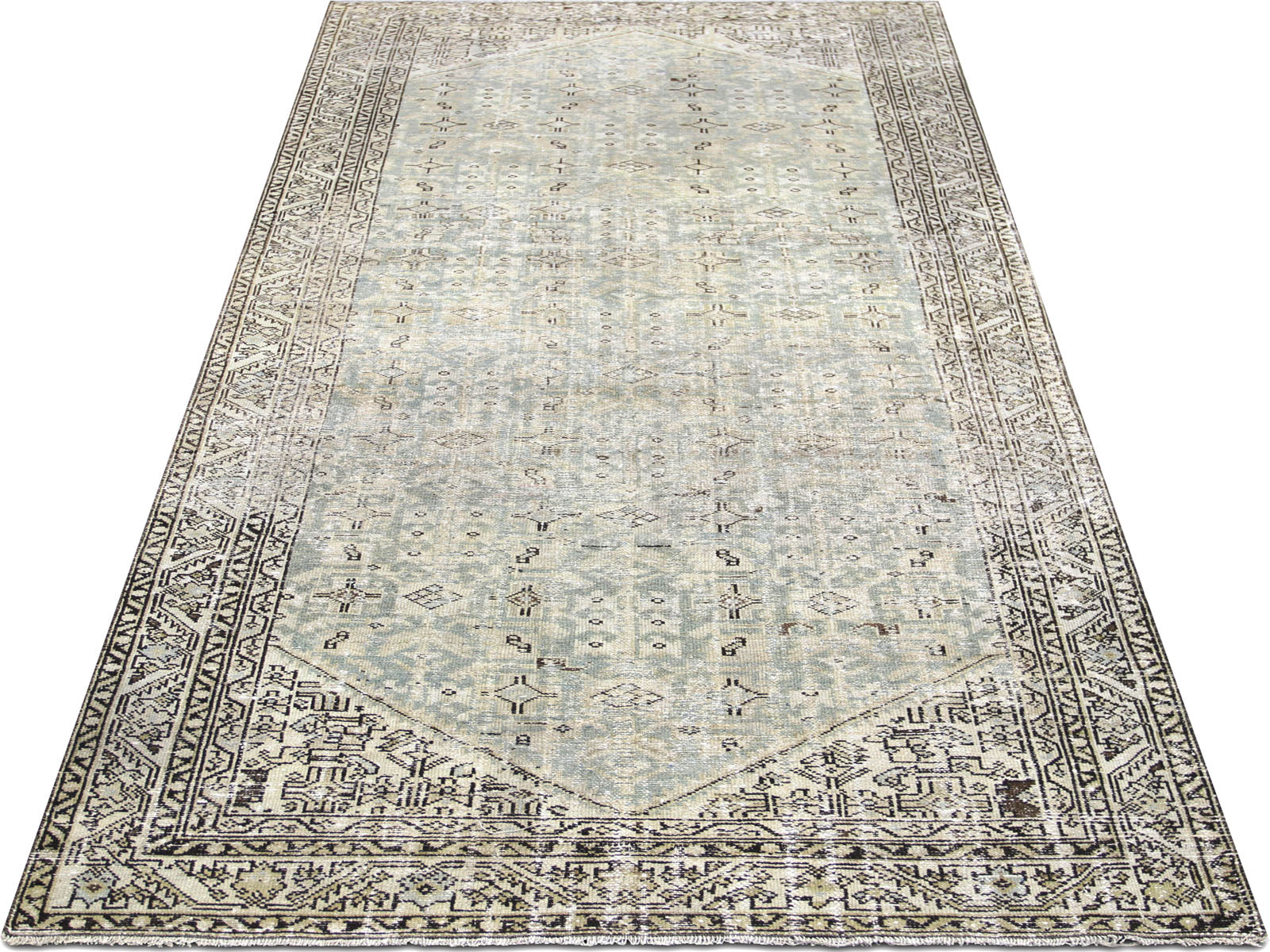 Semi Antique Persian Melayer Rug - 4'9" x 11'2"