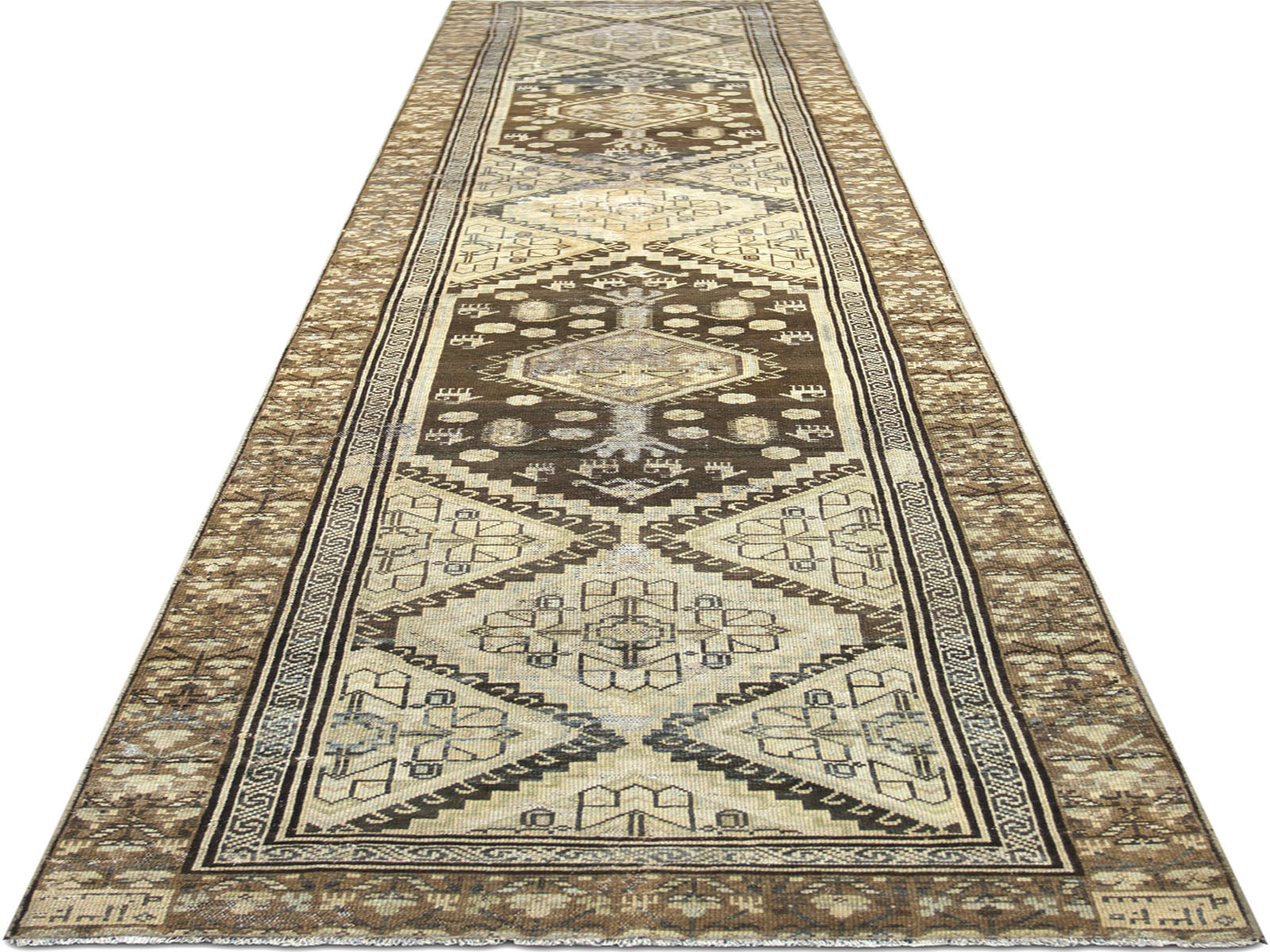 Semi Antique Persian Melayer Runner - 2'11" x 13'1"