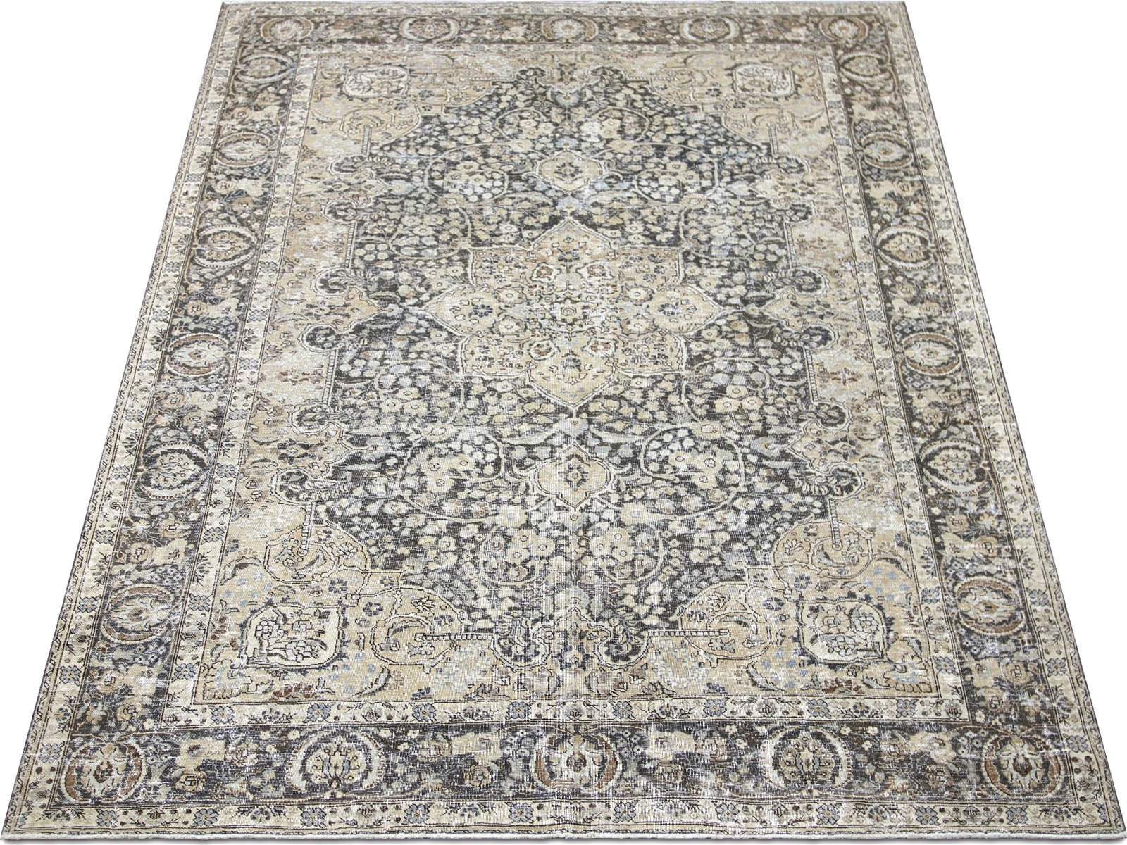 Semi Antique Persian Tabriz Rug - 7'9" x 11'