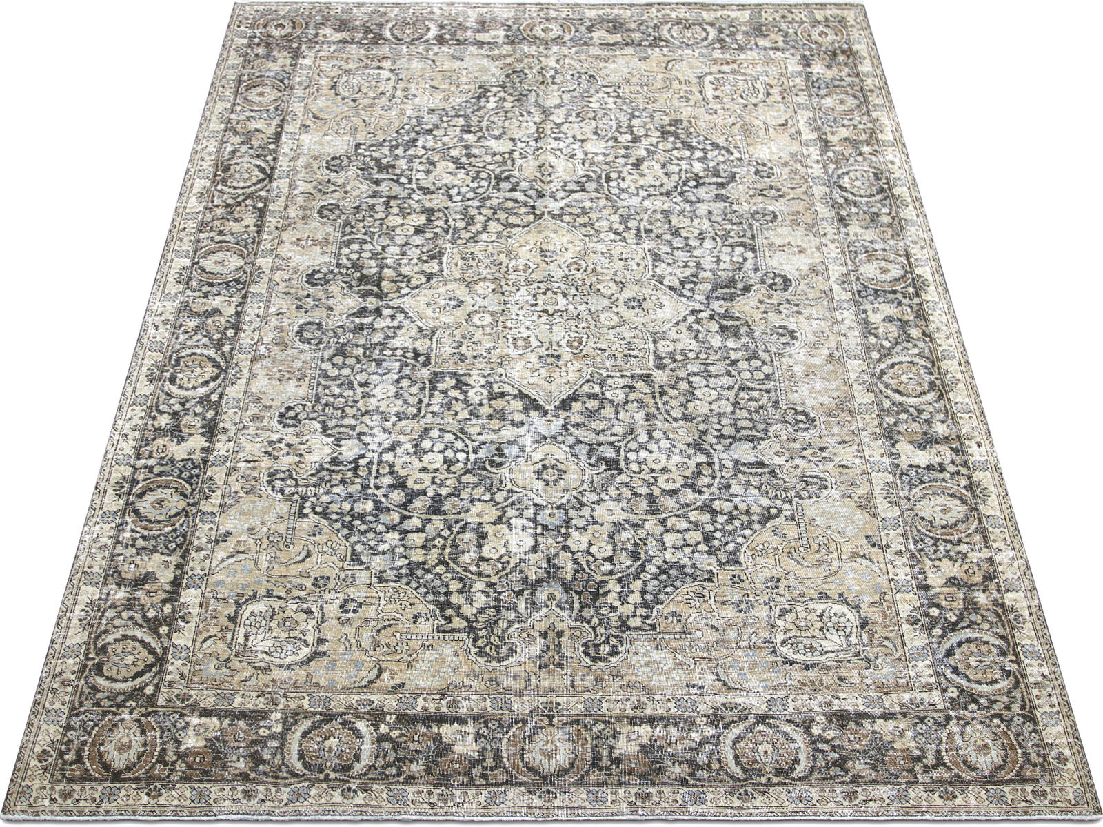 Semi Antique Persian Tabriz Rug - 7'9" x 11'