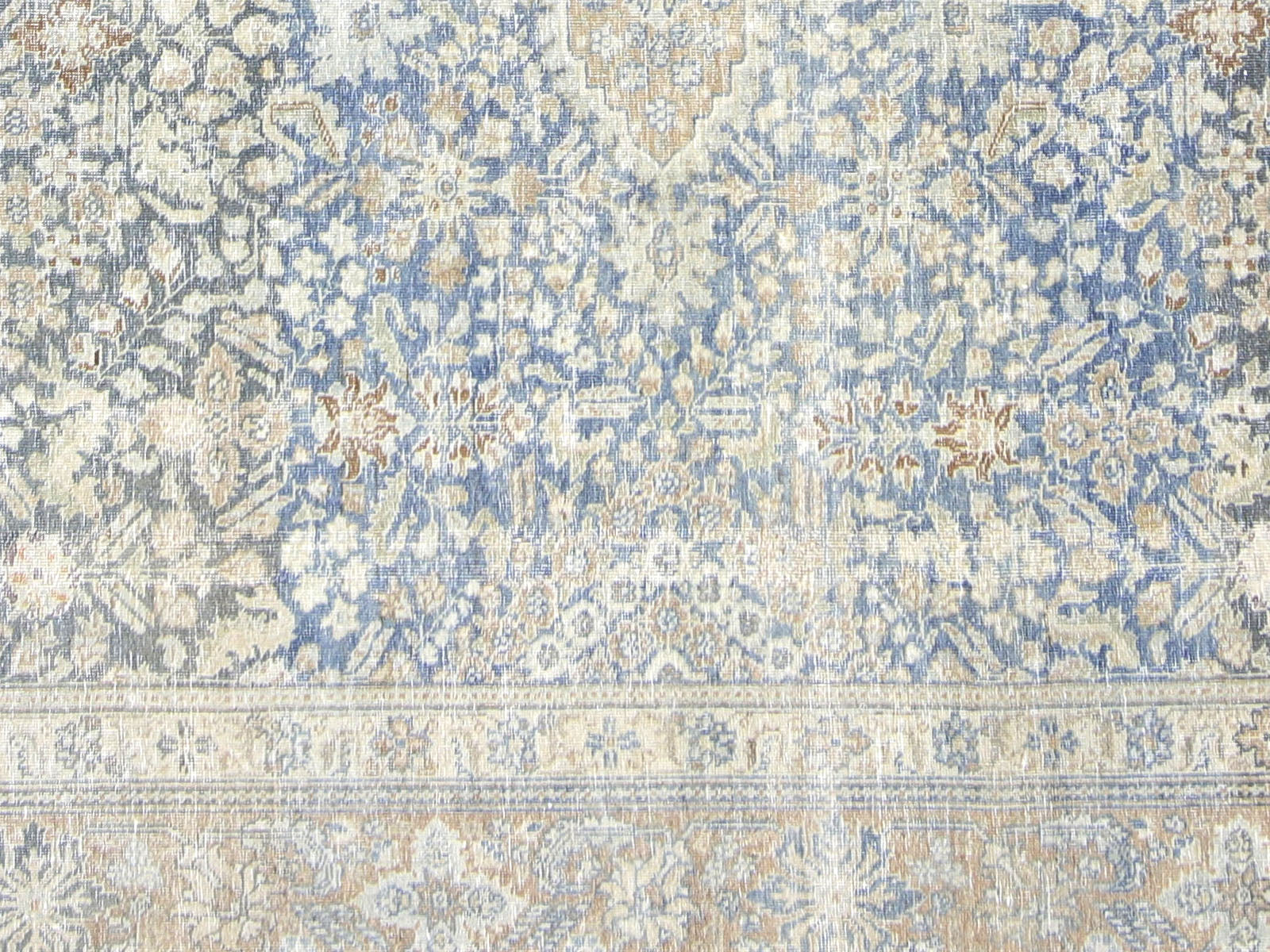 Semi Antique Persian Tabriz Rug - 8'8" x 11'7"