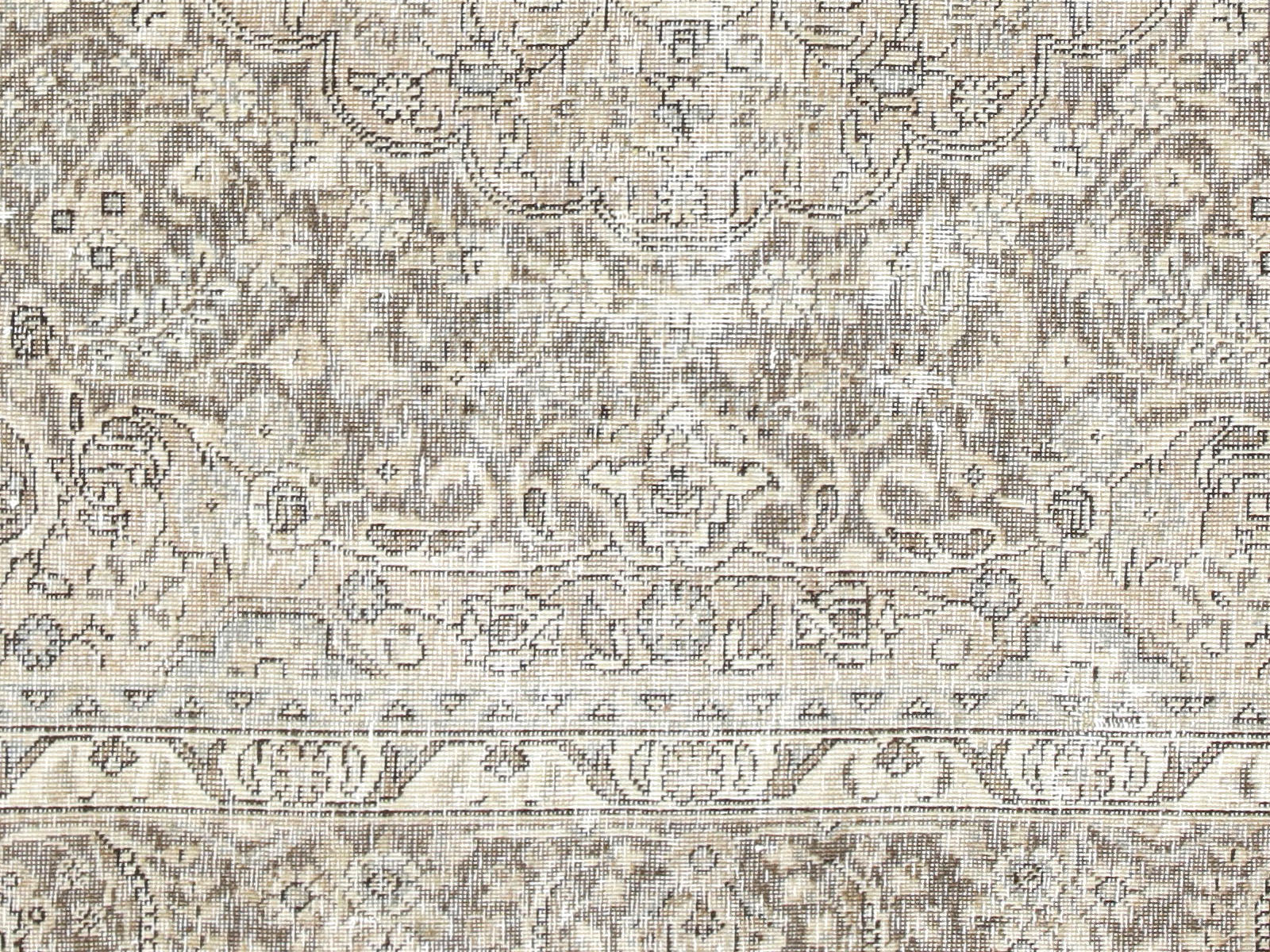 Semi Antique Persian Tabriz Rug - 7' x 10'3"
