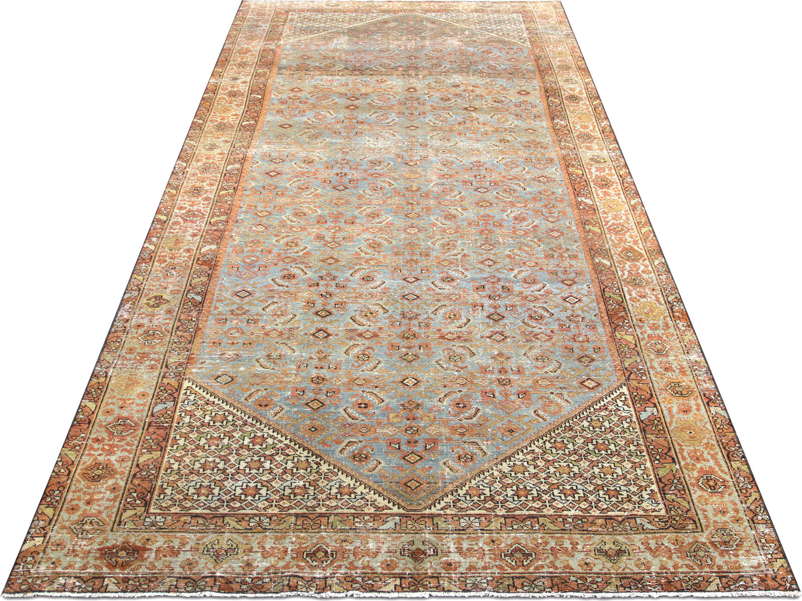 Semi Antique Persian Melayer Rug - 6'4" x 13'4"