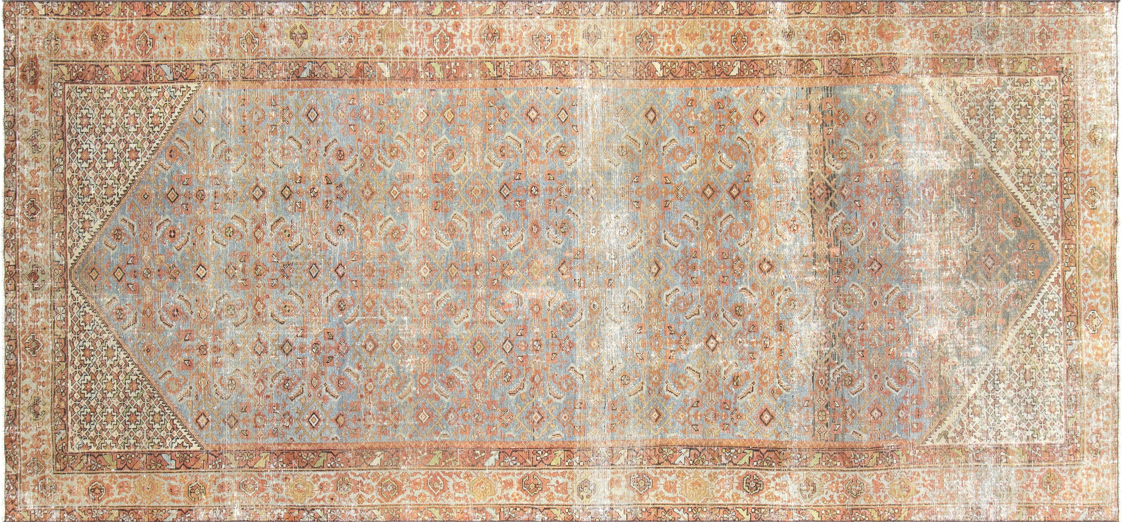 Semi Antique Persian Melayer Rug - 6'4" x 13'4"