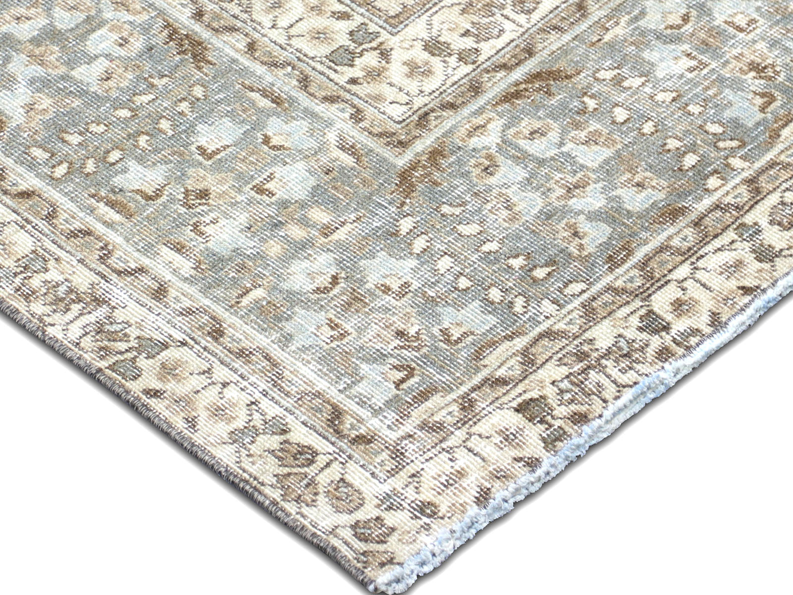 Semi Antique Persian Tabriz Rug - 6'10" x 9'10"