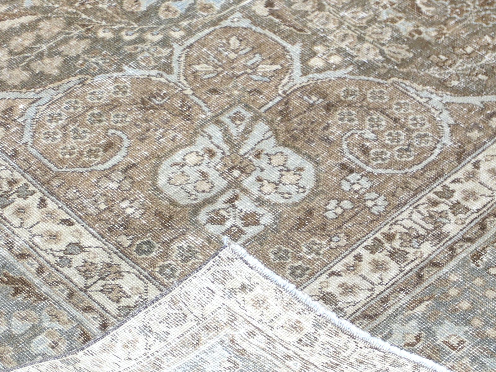 Semi Antique Persian Tabriz Rug - 6'10" x 9'10"