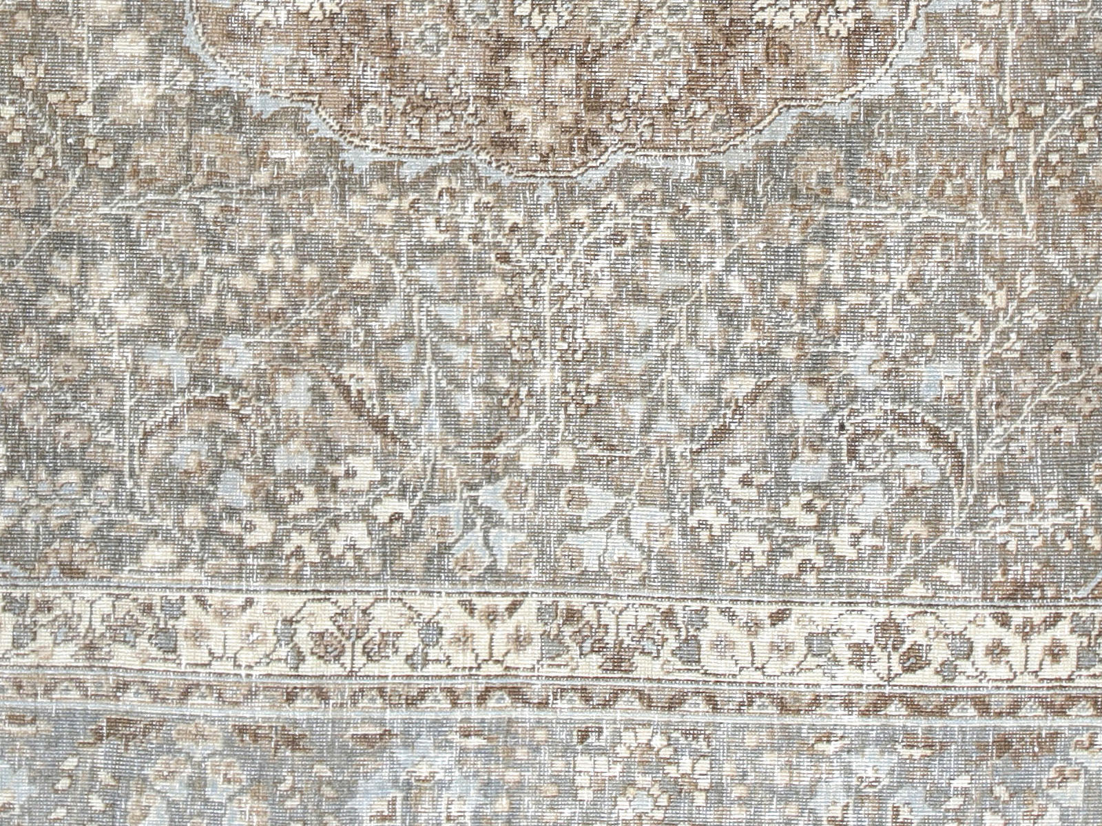 Semi Antique Persian Tabriz Rug - 6'10" x 9'10"