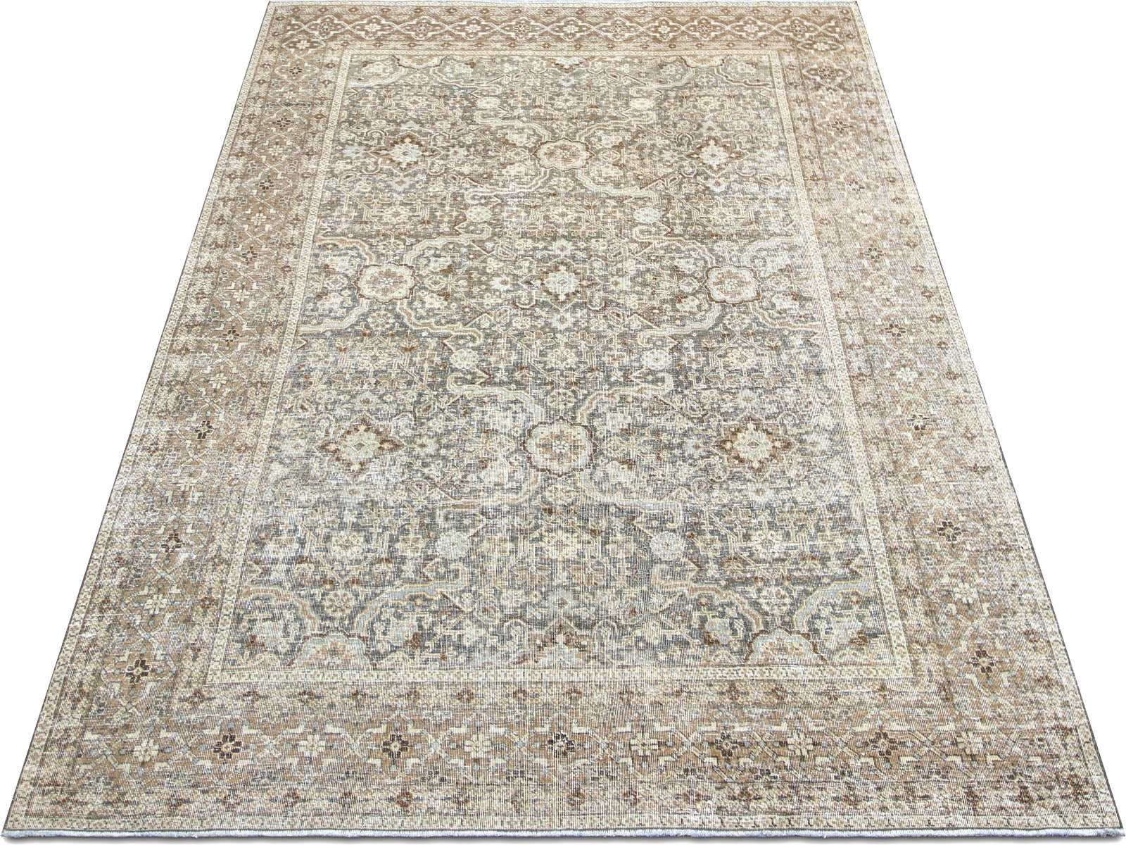 Semi Antique Persian Tabriz Rug - 6'9" x 9'2"