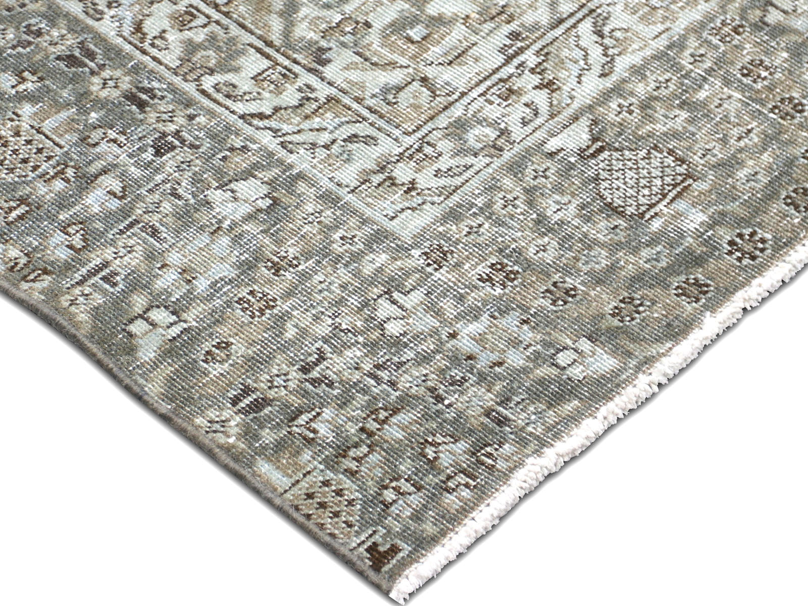 Semi Antique Persian Tabriz Rug - 5'11" x 9'1"