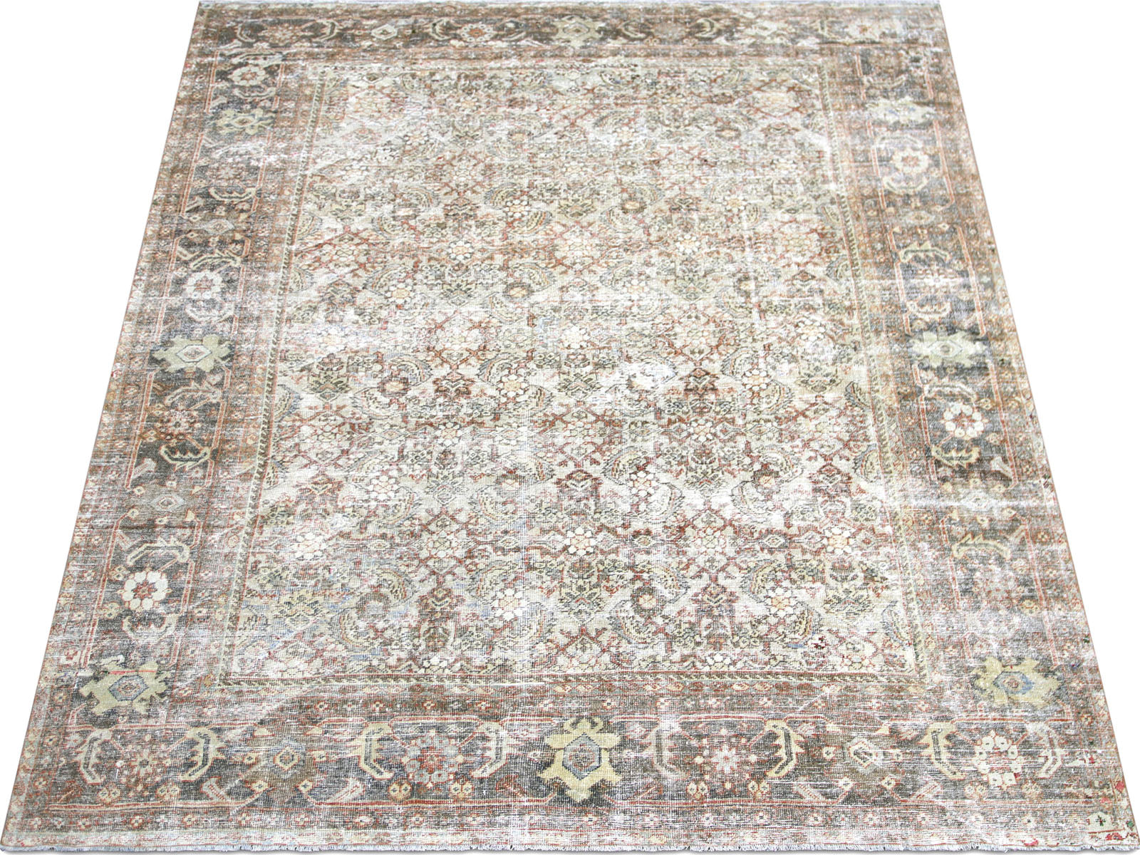 Antique Persian Mahal Rug - 8'10" x 12'1"