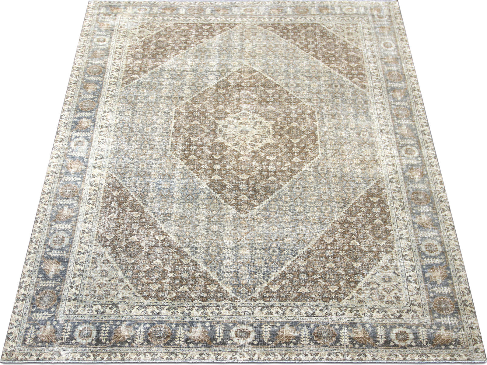 Semi Antique Persian Tabriz Rug - 7'10" x 10'6"