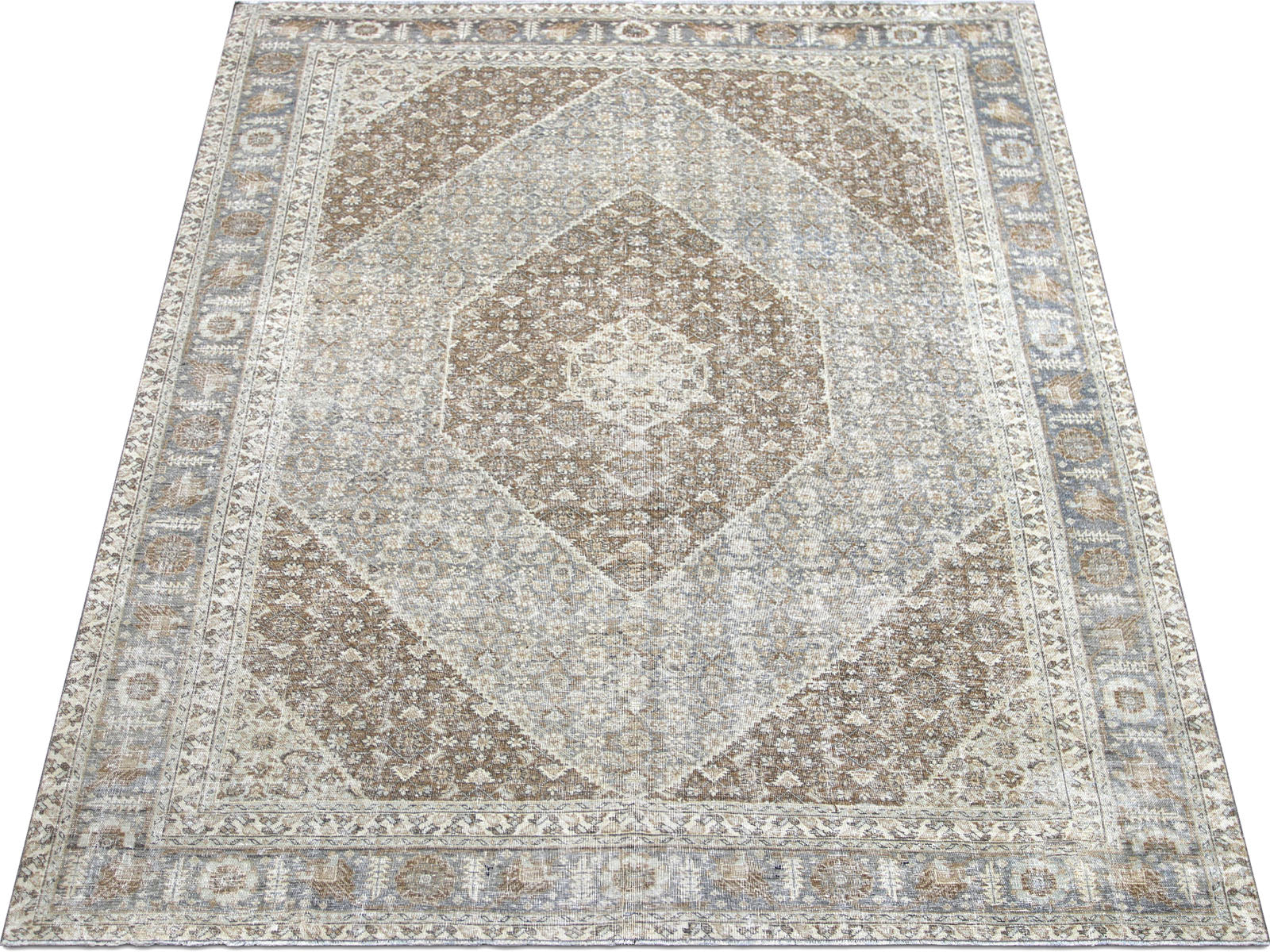 Semi Antique Persian Tabriz Rug - 7'10" x 10'6"