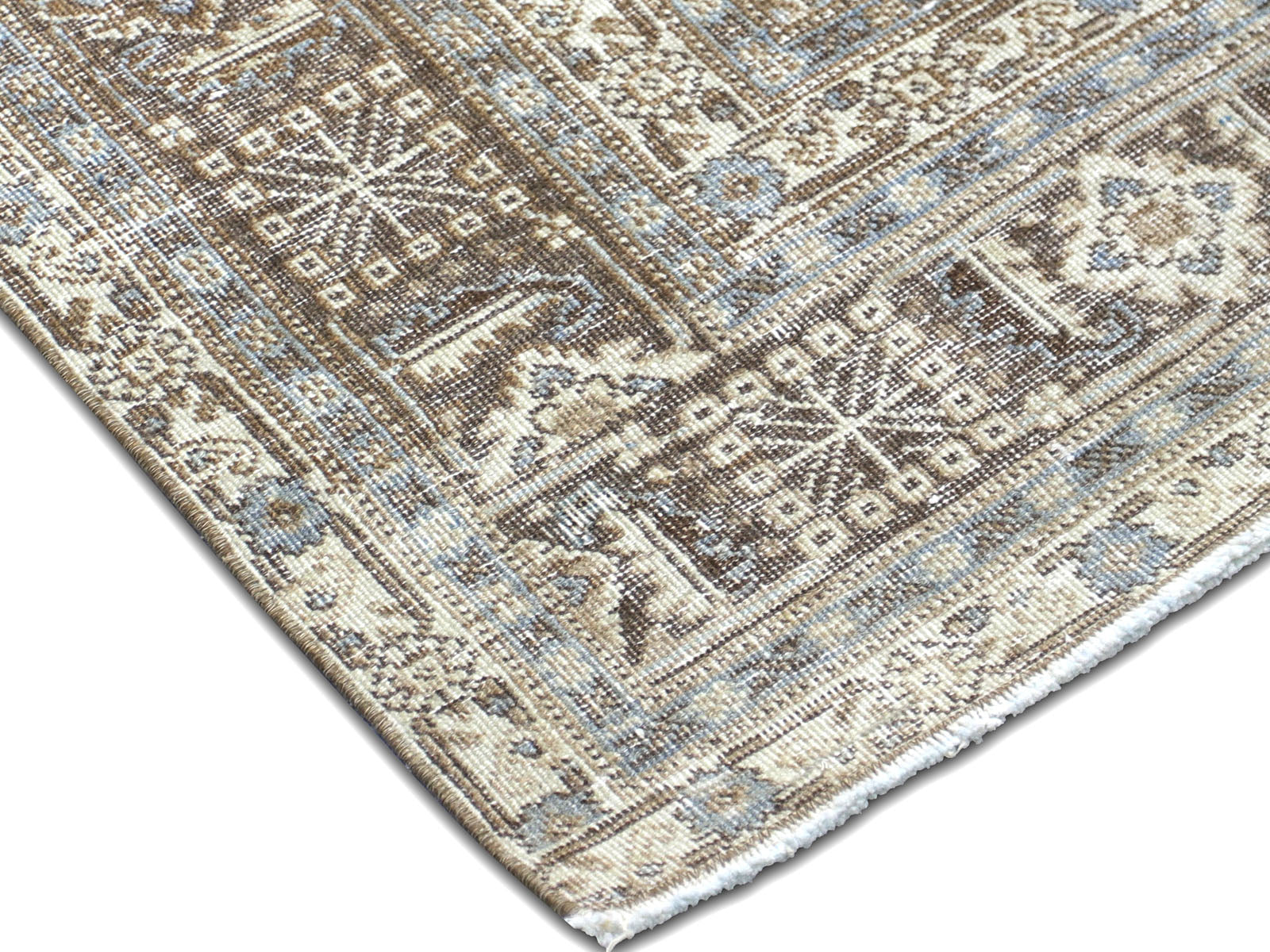 Semi Antique Persian Tabriz Rug - 6'10" x 14'3"