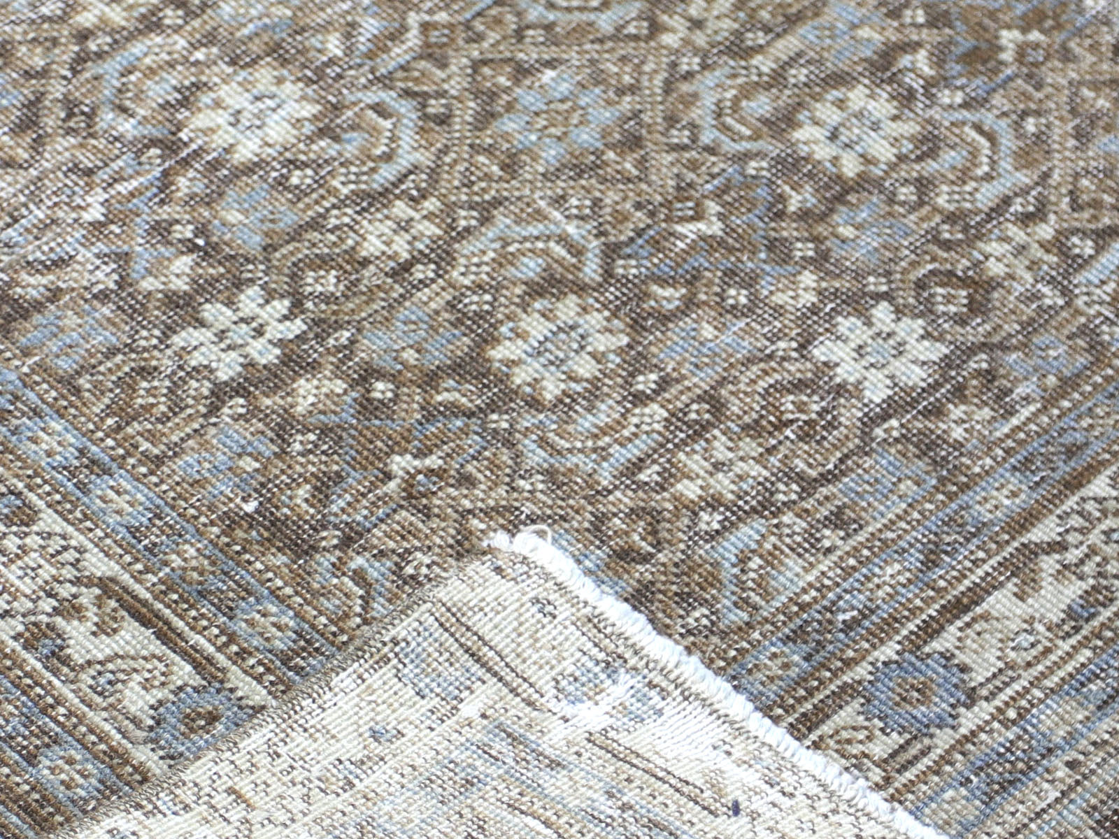 Semi Antique Persian Tabriz Rug - 6'10" x 14'3"