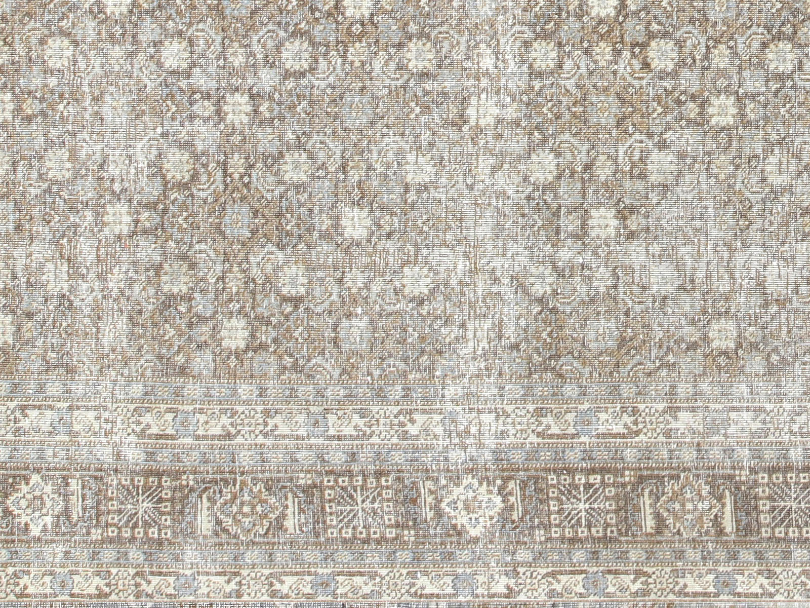 Semi Antique Persian Tabriz Rug - 6'10" x 14'3"