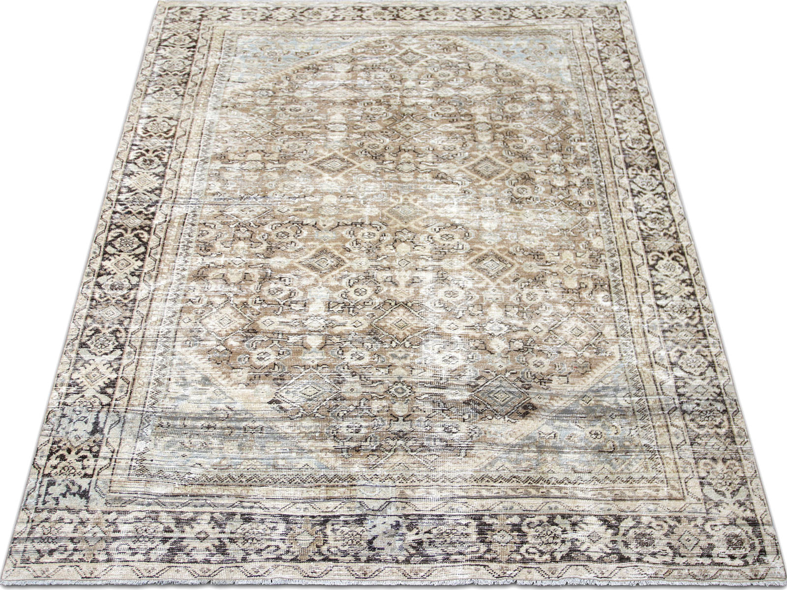 Semi Antique Persian Mahal Rug - 8'4" x 11'0"