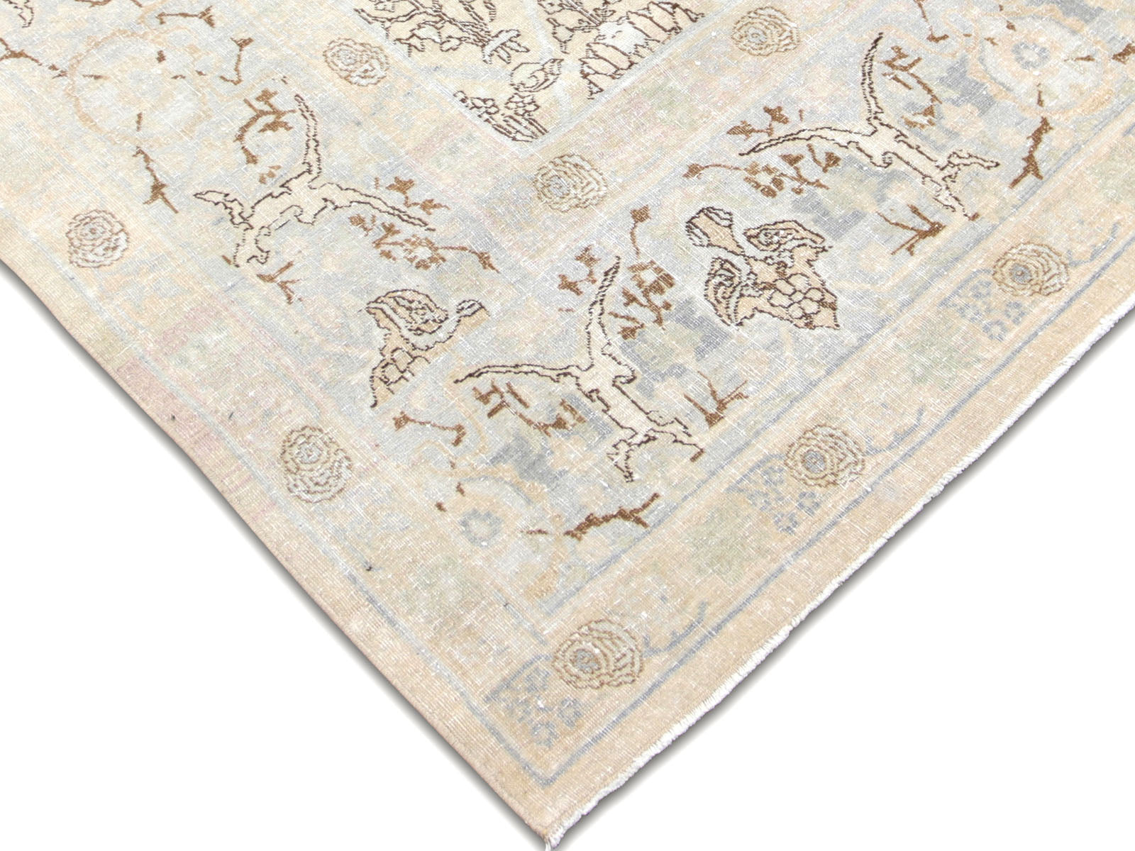 Semi Antique Persian Tabriz Rug - 8'9" x 14'1" - 230381