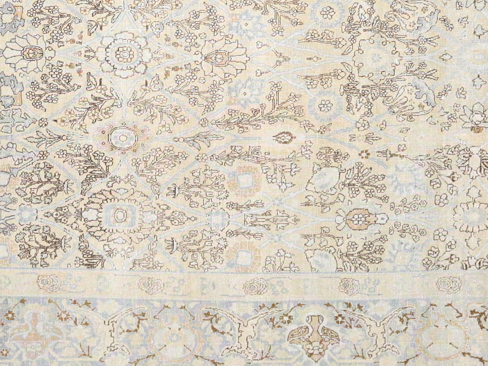 Semi Antique Persian Tabriz Rug - 8'9" x 14'1"
