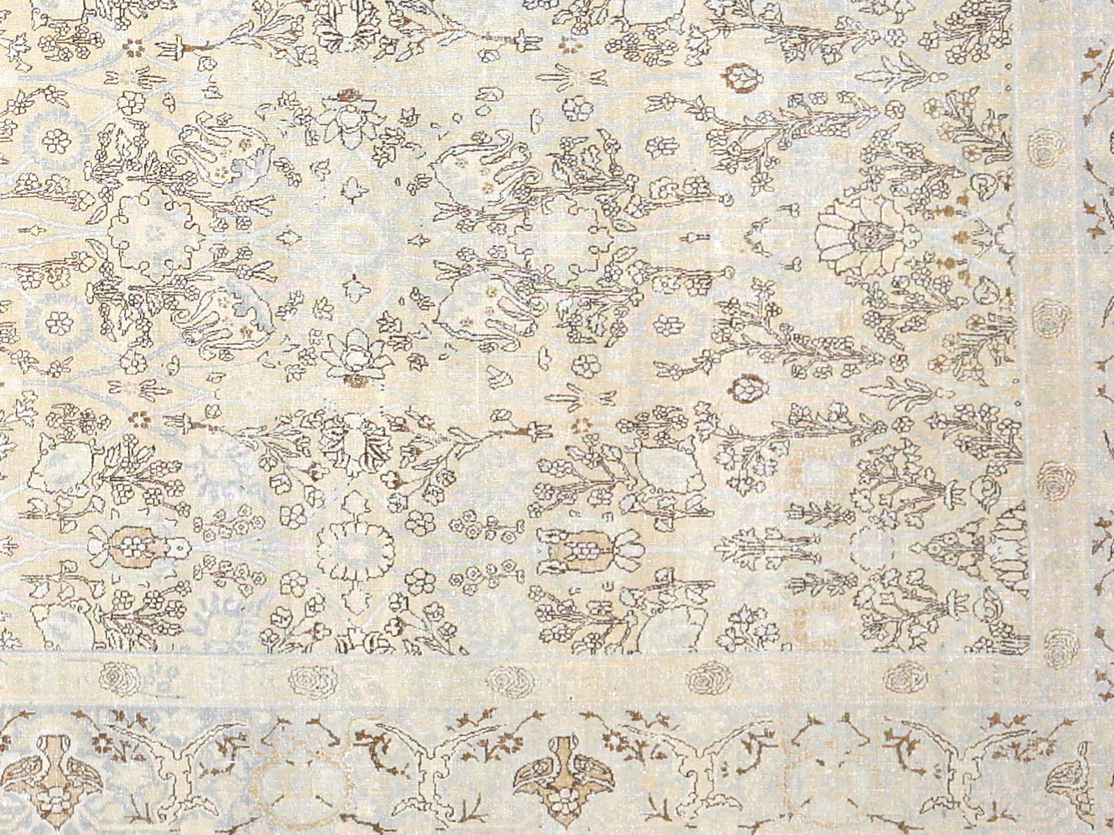 Semi Antique Persian Tabriz Rug - 8'9" x 14'1" - 230381