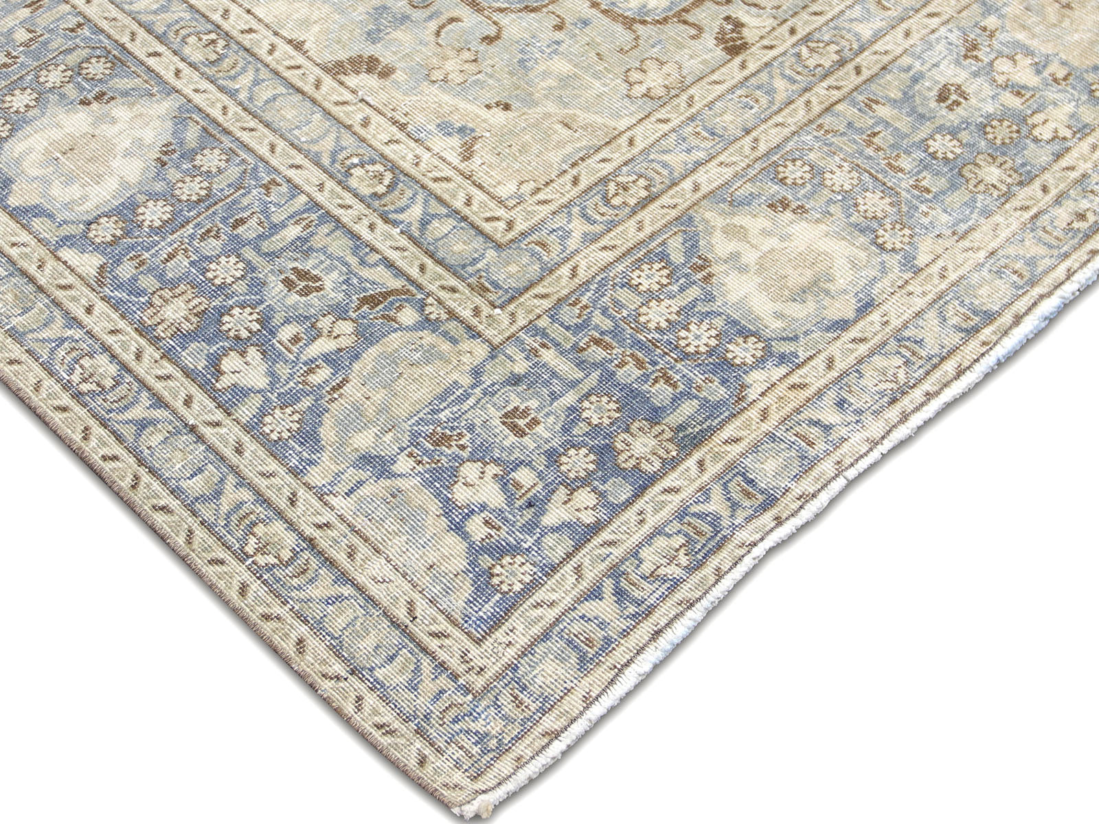 Semi Antique Persian Tabriz Rug - 8'10" x 10'11"
