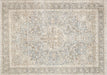 Semi Antique Persian Tabriz Rug in Beige,Blue tones and an Medallion,All Over pattern. Measuring 8 feet 0 inches x 11 feet 4 inches – SKU 230387