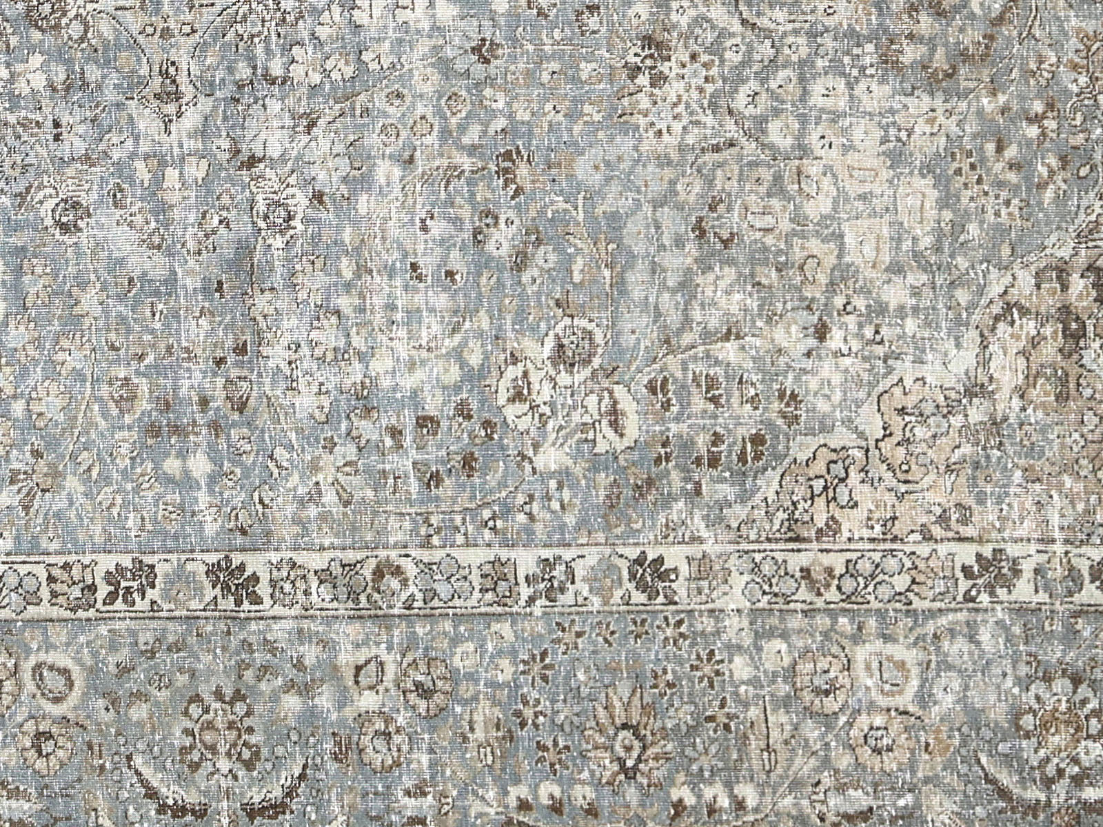 Semi Antique Persian Tabriz Rug - 9'3" x 12'6"