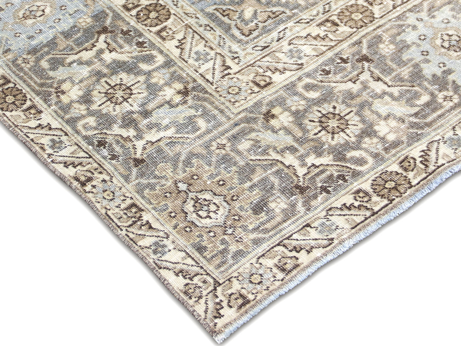 Semi Antique Persian Tabriz Rug - 6'5" x 9'6" - 230389