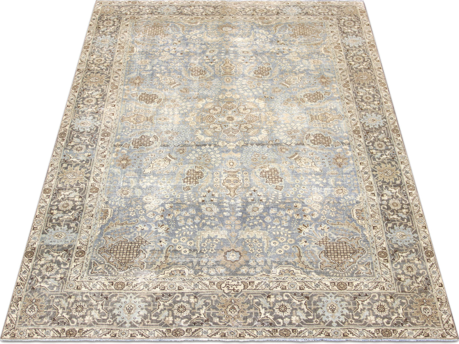 Semi Antique Persian Tabriz Rug - 6'5" x 9'6" - 230389