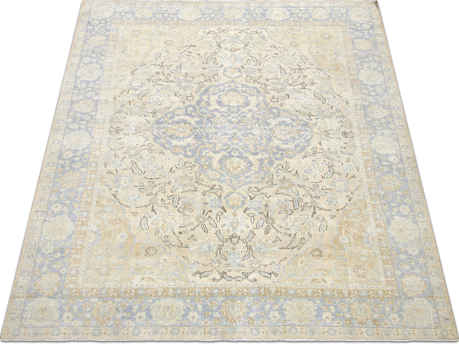 Semi Antique Persian Tabriz Rug - 8'3" x 9'11"