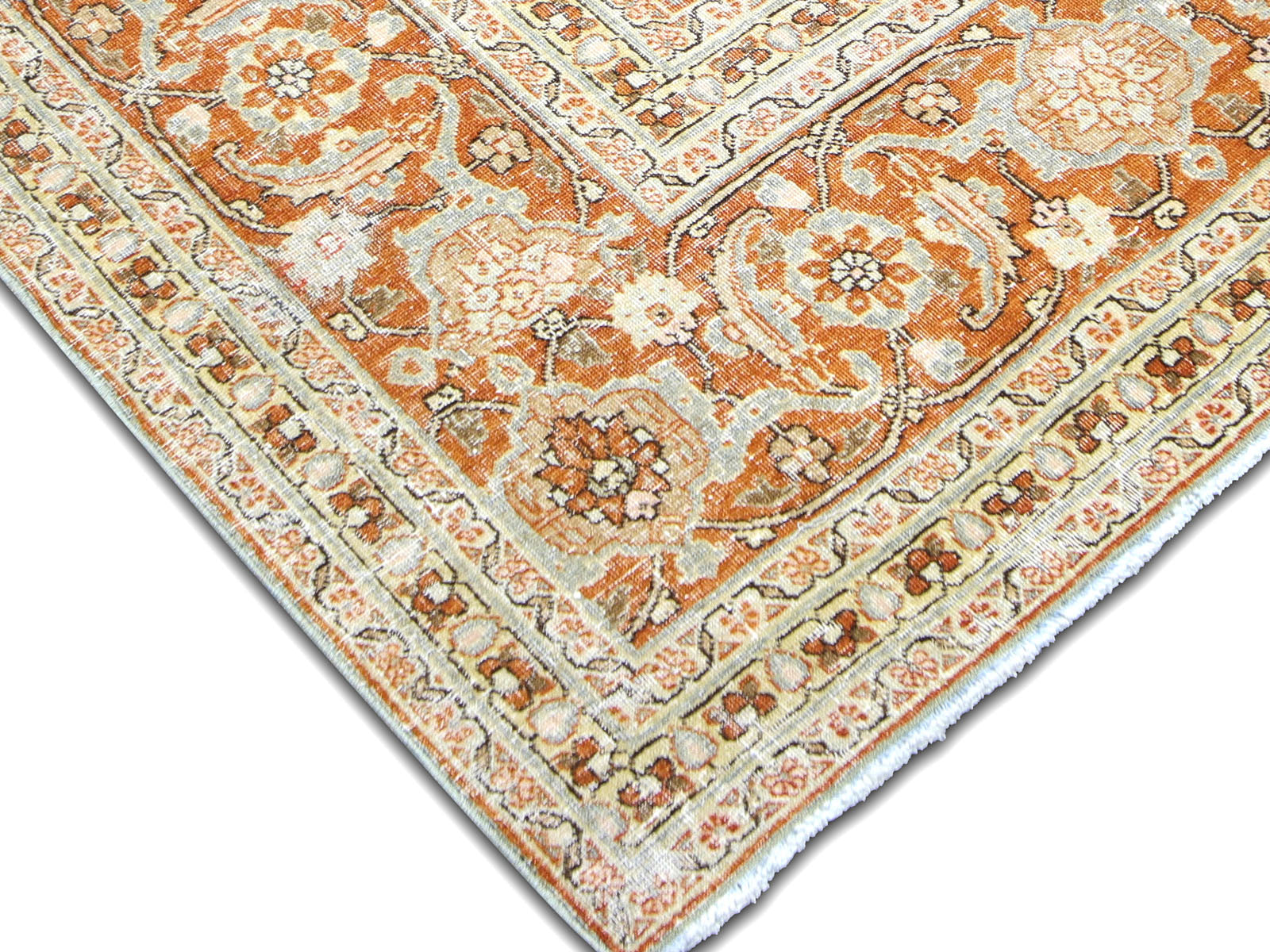 Semi Antique Persian Tabriz Rug - 10'3" x 14'8"