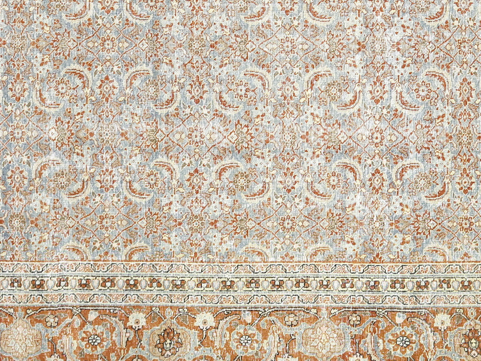 Semi Antique Persian Tabriz Rug - 10'3" x 14'8"