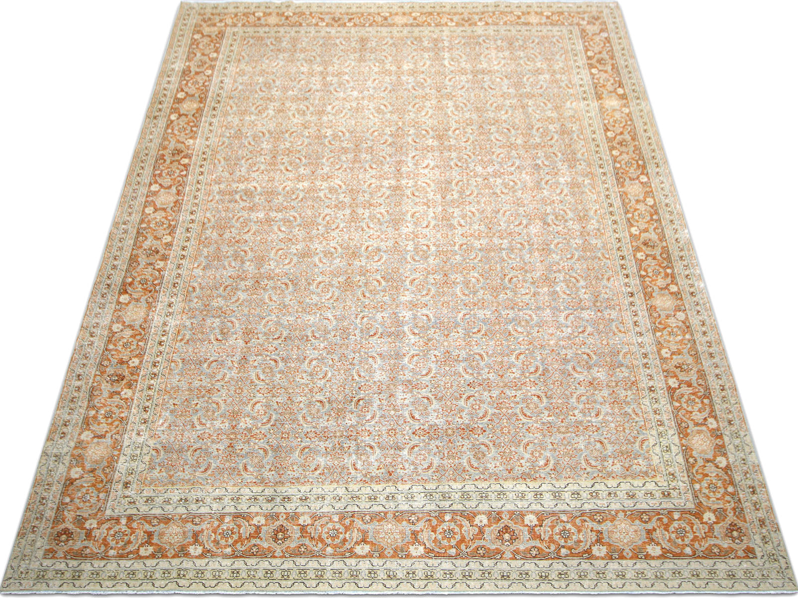 Semi Antique Persian Tabriz Rug - 10'3" x 14'8"