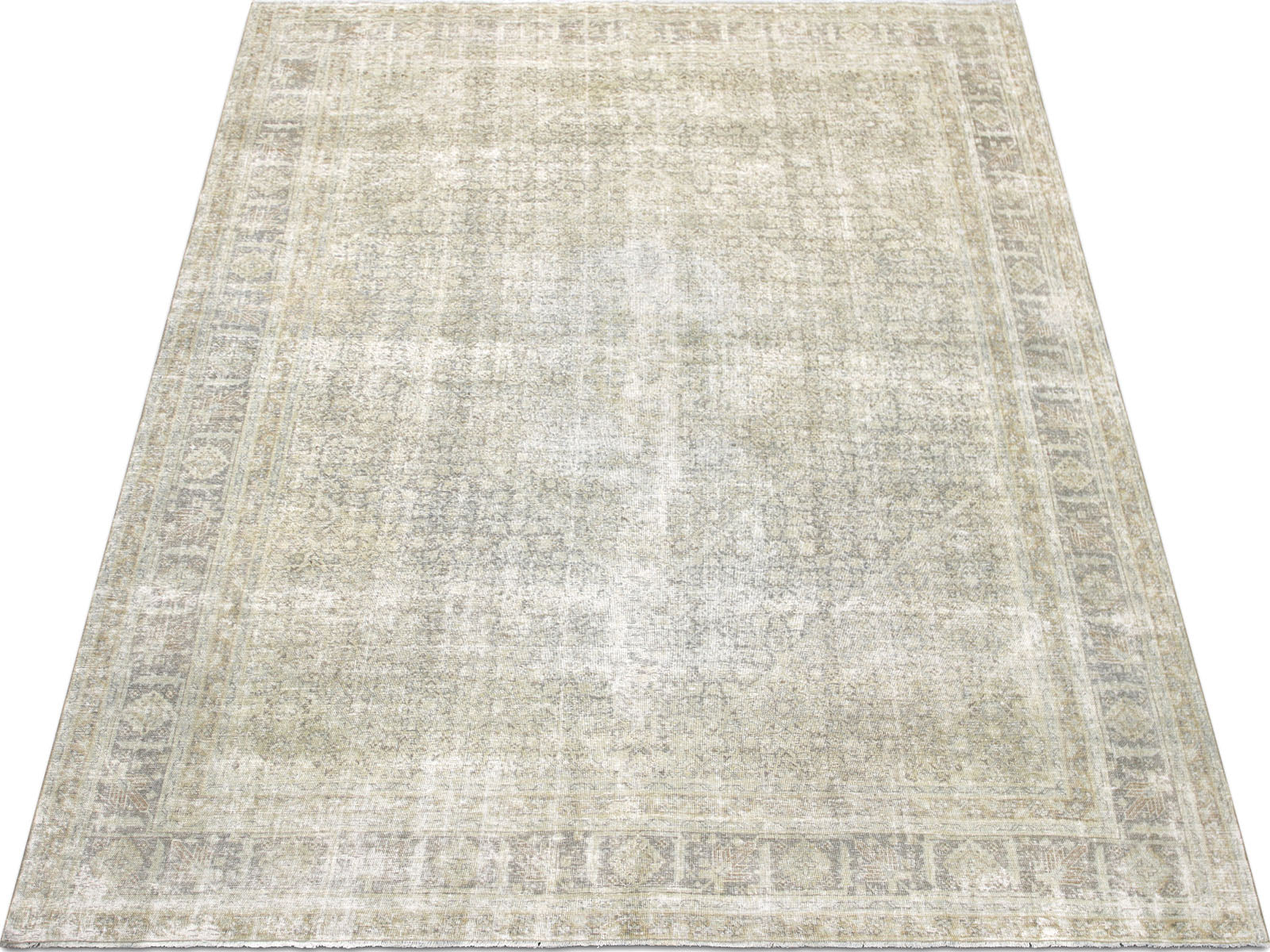 Semi Antique Persian Tabriz Rug - 8'6" x 11'2"