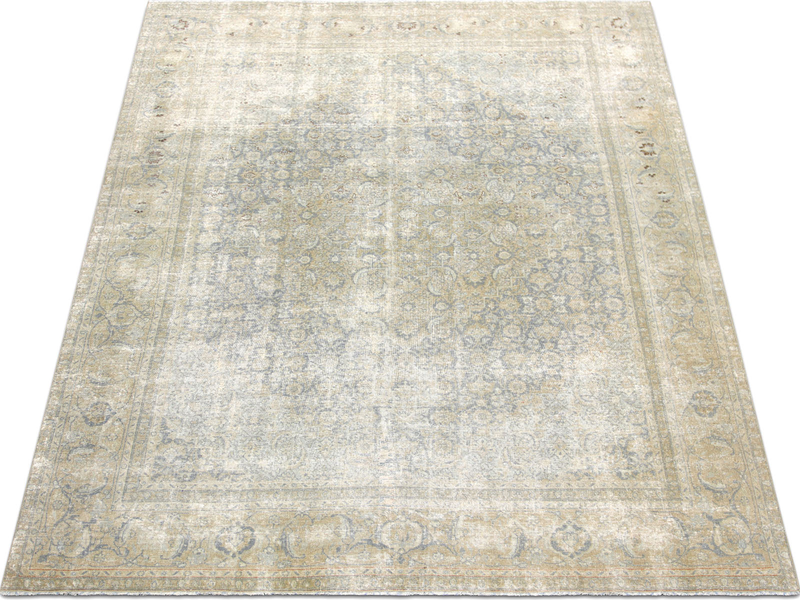 Semi Antique Persian Tabriz Rug - 8'5" x 11'5"