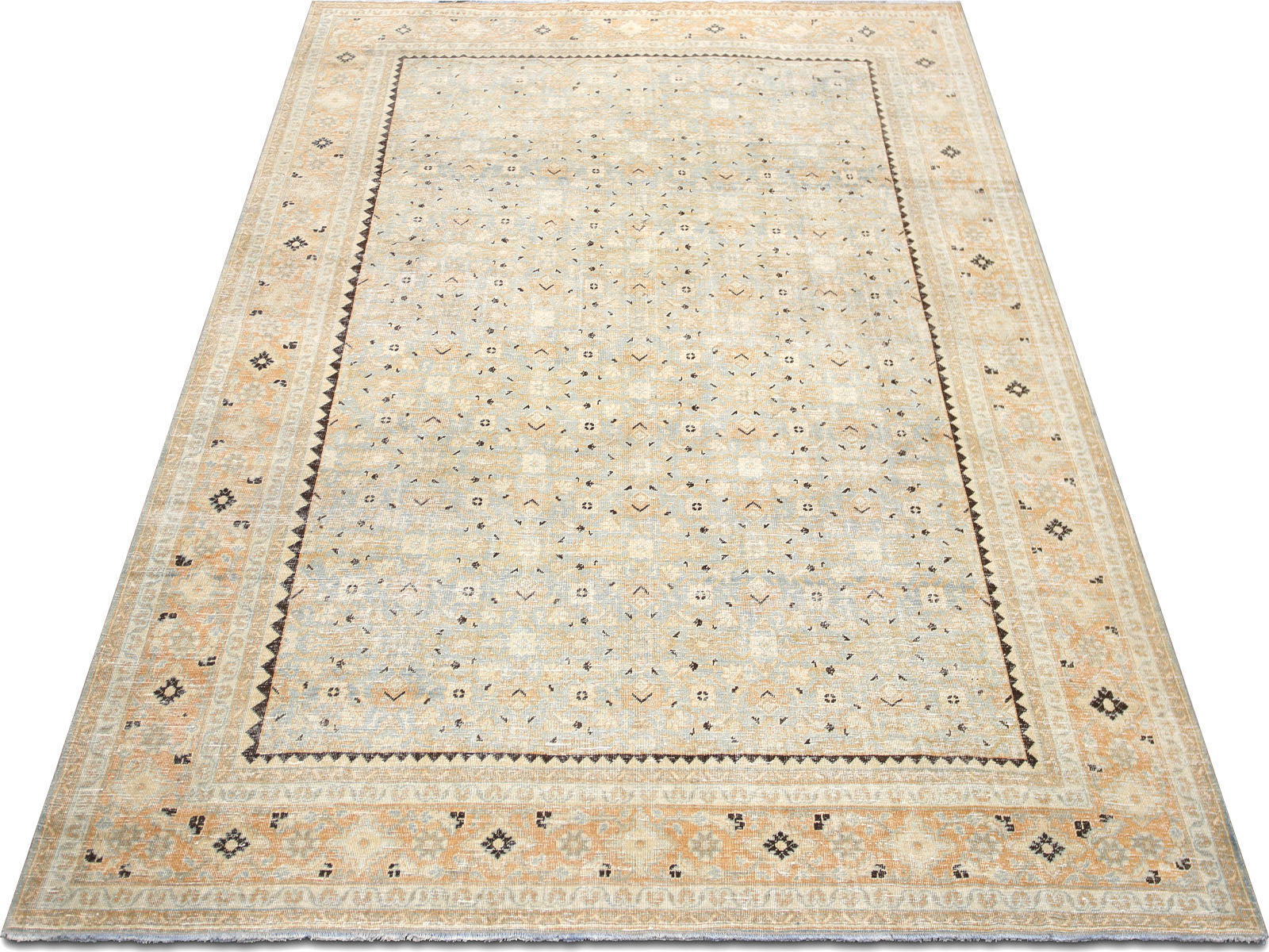 Semi Antique Persian Mahal Rug - 8'3" x 9'10"