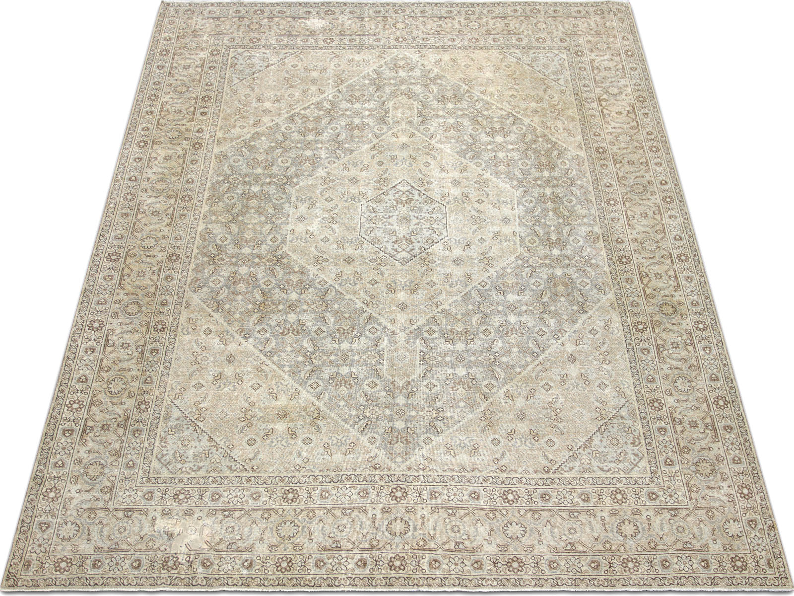 Semi Antique Persian Tabriz Rug - 8'0" x 11'5" - 230412