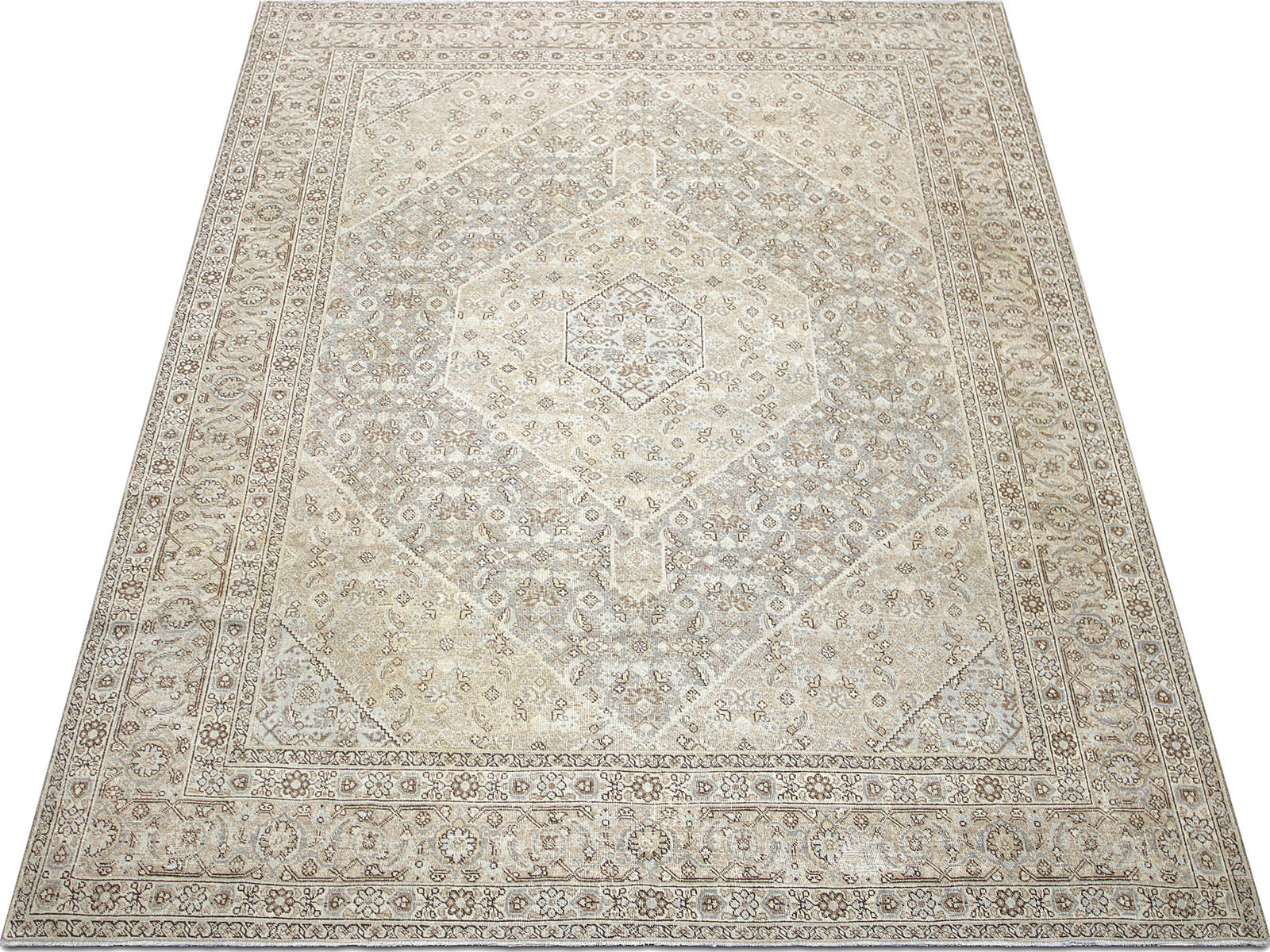 Semi Antique Persian Tabriz Rug - 8'0" x 11'5" - 230412