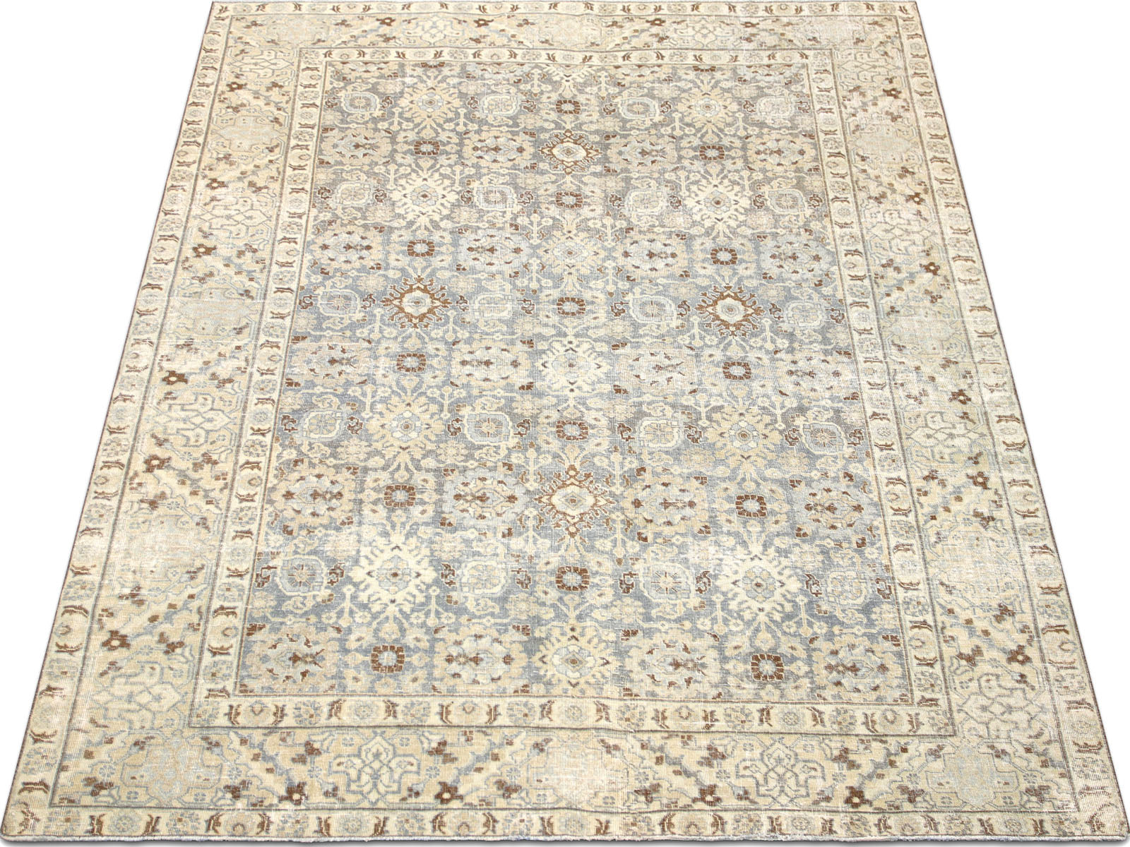 Semi Antique Persian Tabriz Rug - 7'5" x 10'6"