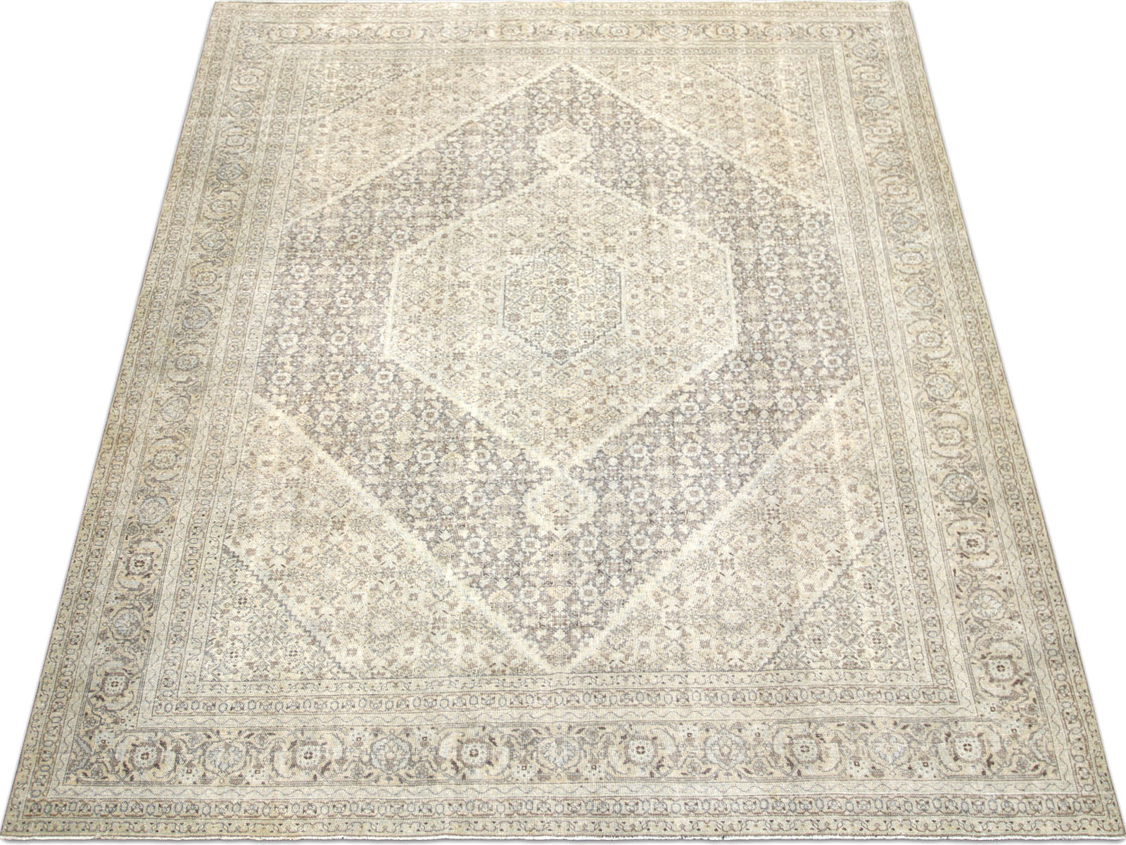 Semi Antique Persian Tabriz Rug - 9'3" x 12'0"