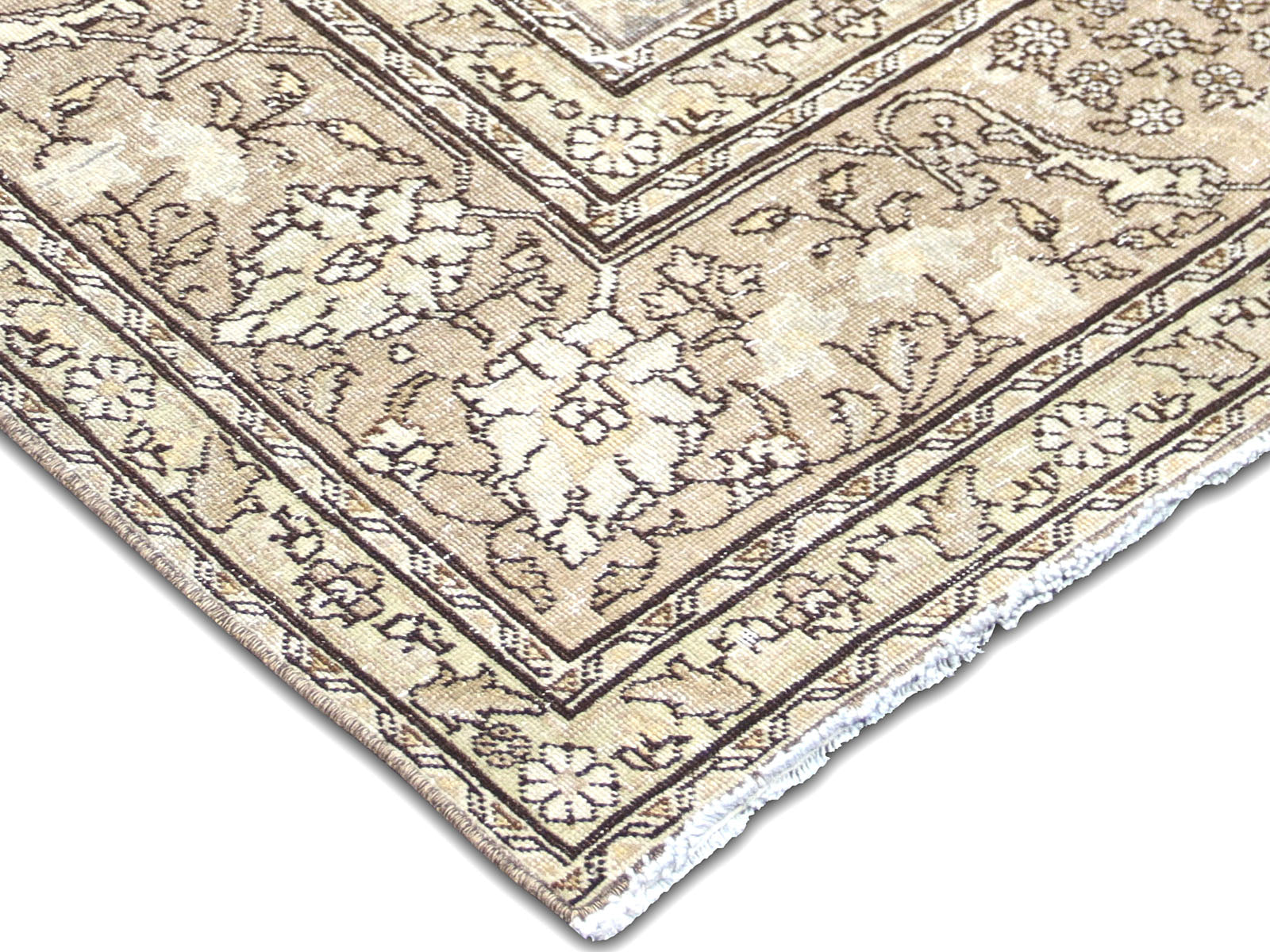 Semi Antique Persian Tabriz Rug - 7'3" x 10'2"