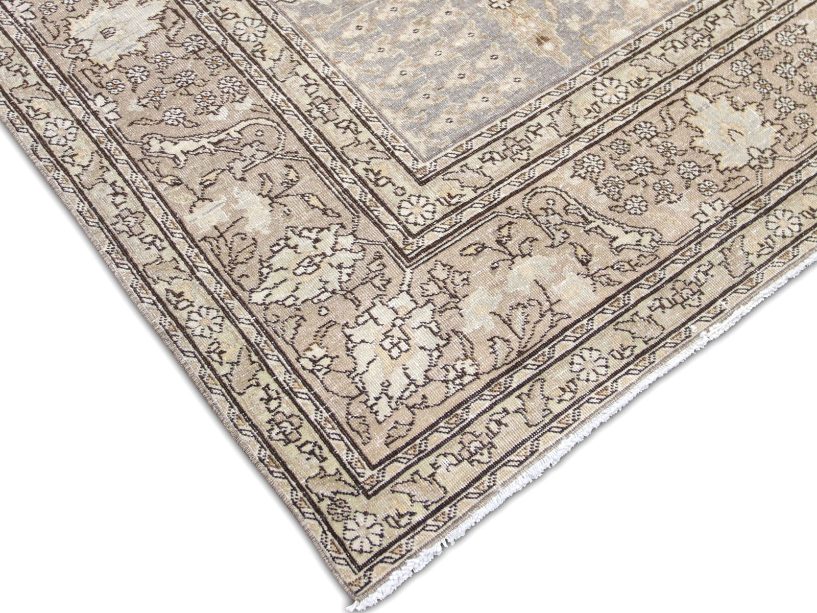 Semi Antique Persian Tabriz Rug - 7'3" x 10'2" - 230421
