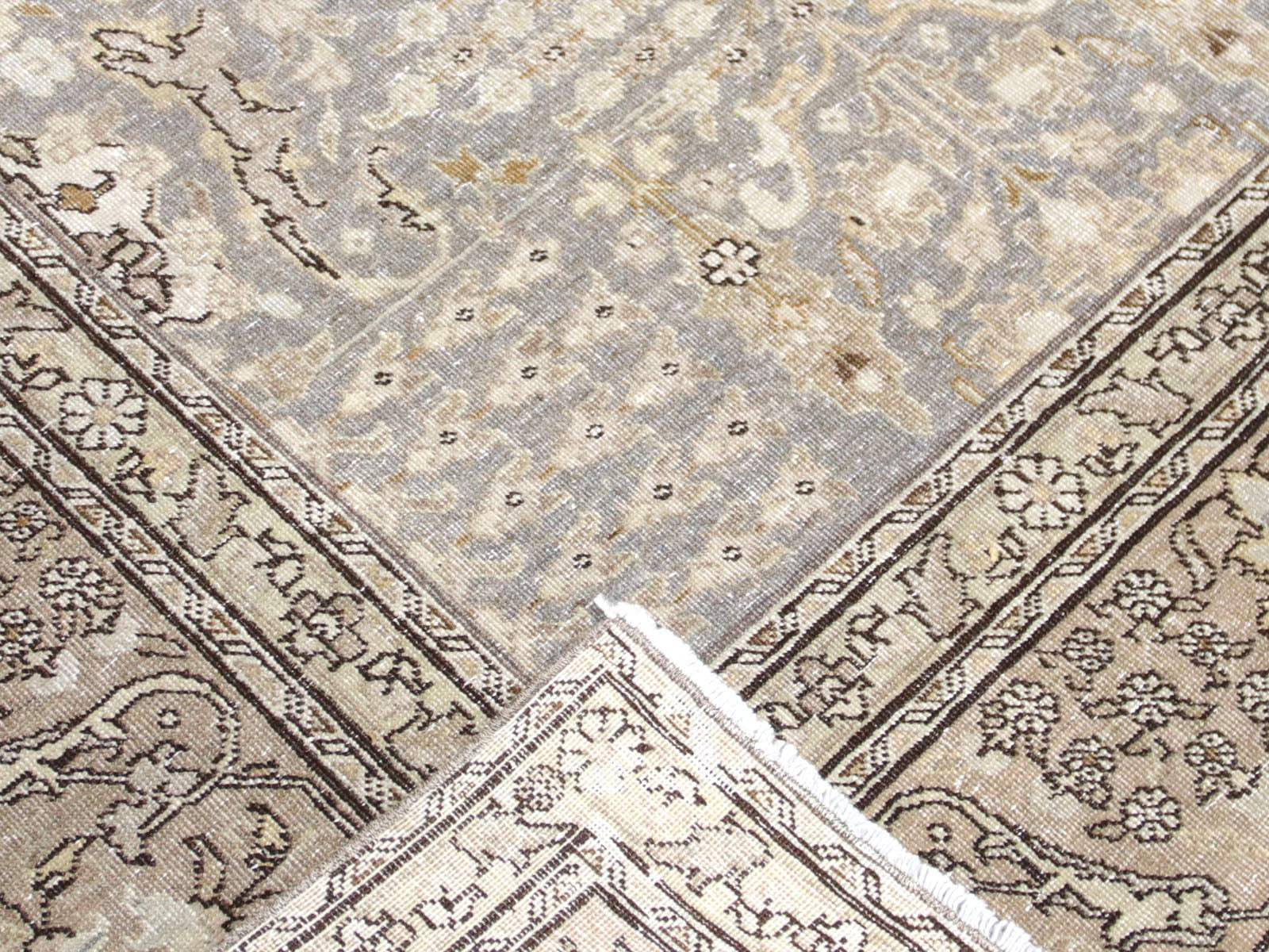 Semi Antique Persian Tabriz Rug - 7'3" x 10'2" - 230421