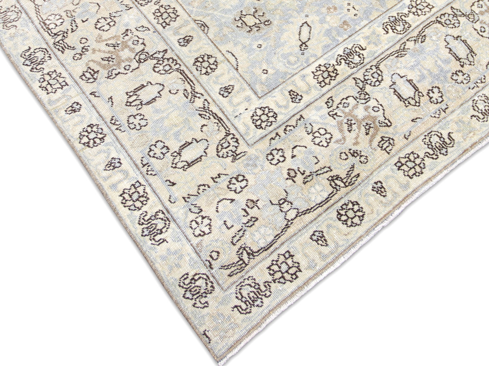 Semi Antique Persian Tabriz Rug - 8'9" x 12'4"