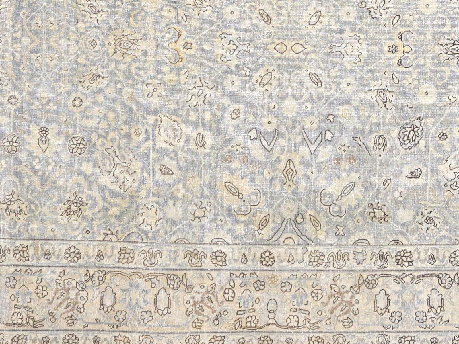 Semi Antique Persian Tabriz Rug - 8'9" x 12'4"