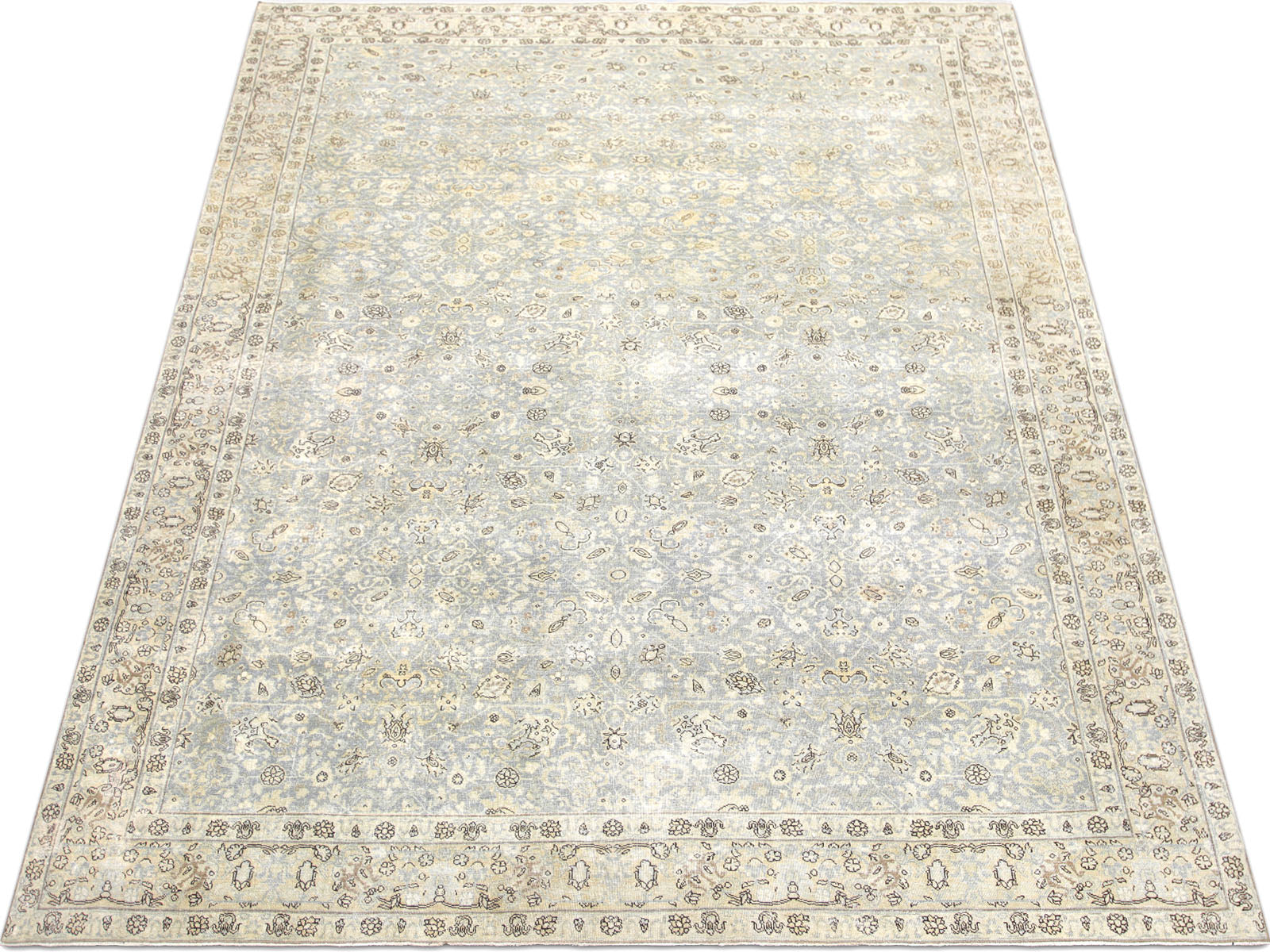 Semi Antique Persian Tabriz Rug - 8'9" x 12'4" - 230422